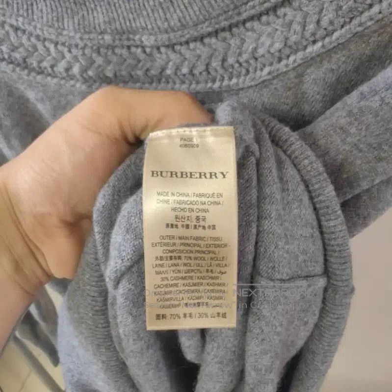 Burberry Burberry Women's Grey Wool Knit Sweater. Size L / US 10 / IT 46 - 5 Thumbnail