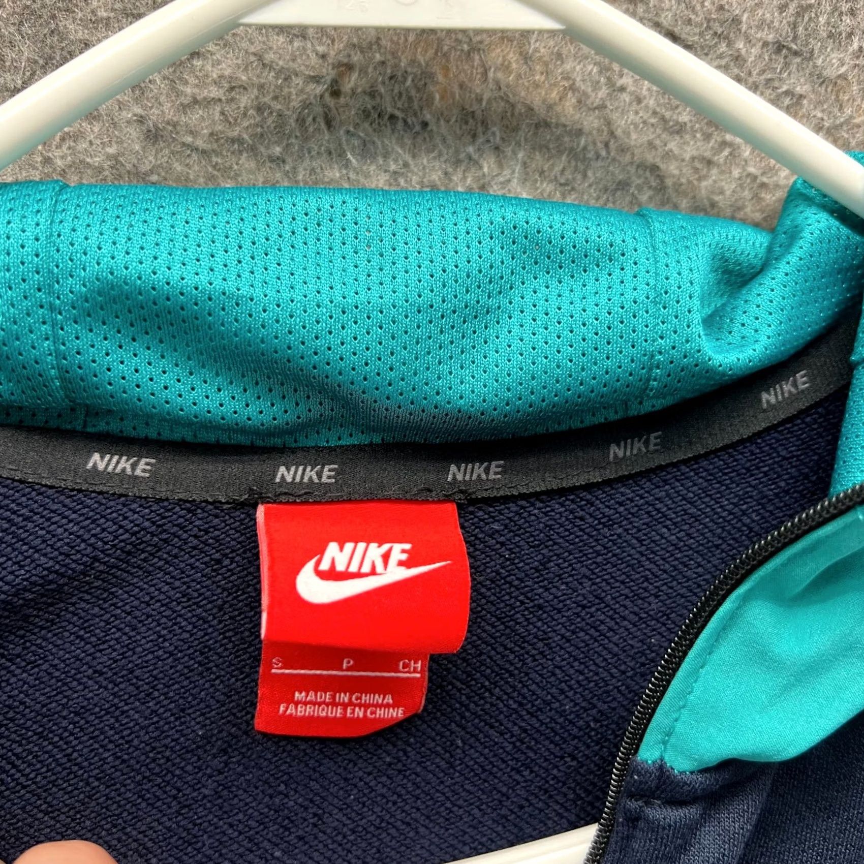 Nike Nike Sweater Shirt Men S Blue Hooded Pullover Swoosh Vintage Pullover Sweatshirt Size US S / EU 44-46 / 1 - 2 Thumbnail