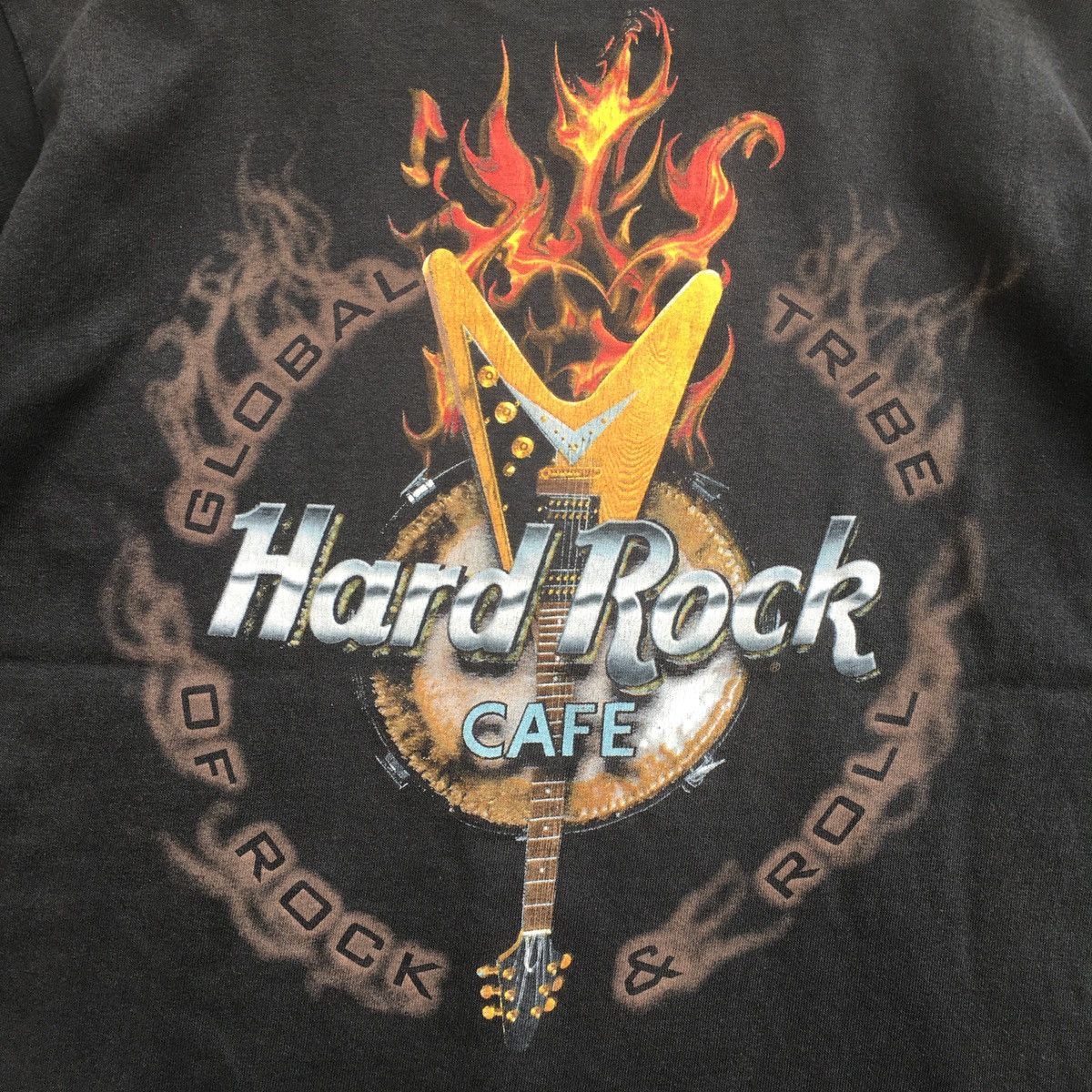 Hard Rock Cafe Rare Sun Faded Vintage 90s Hard Rock Cafe Honolulu Size US S / EU 44-46 / 1 - 8 Thumbnail