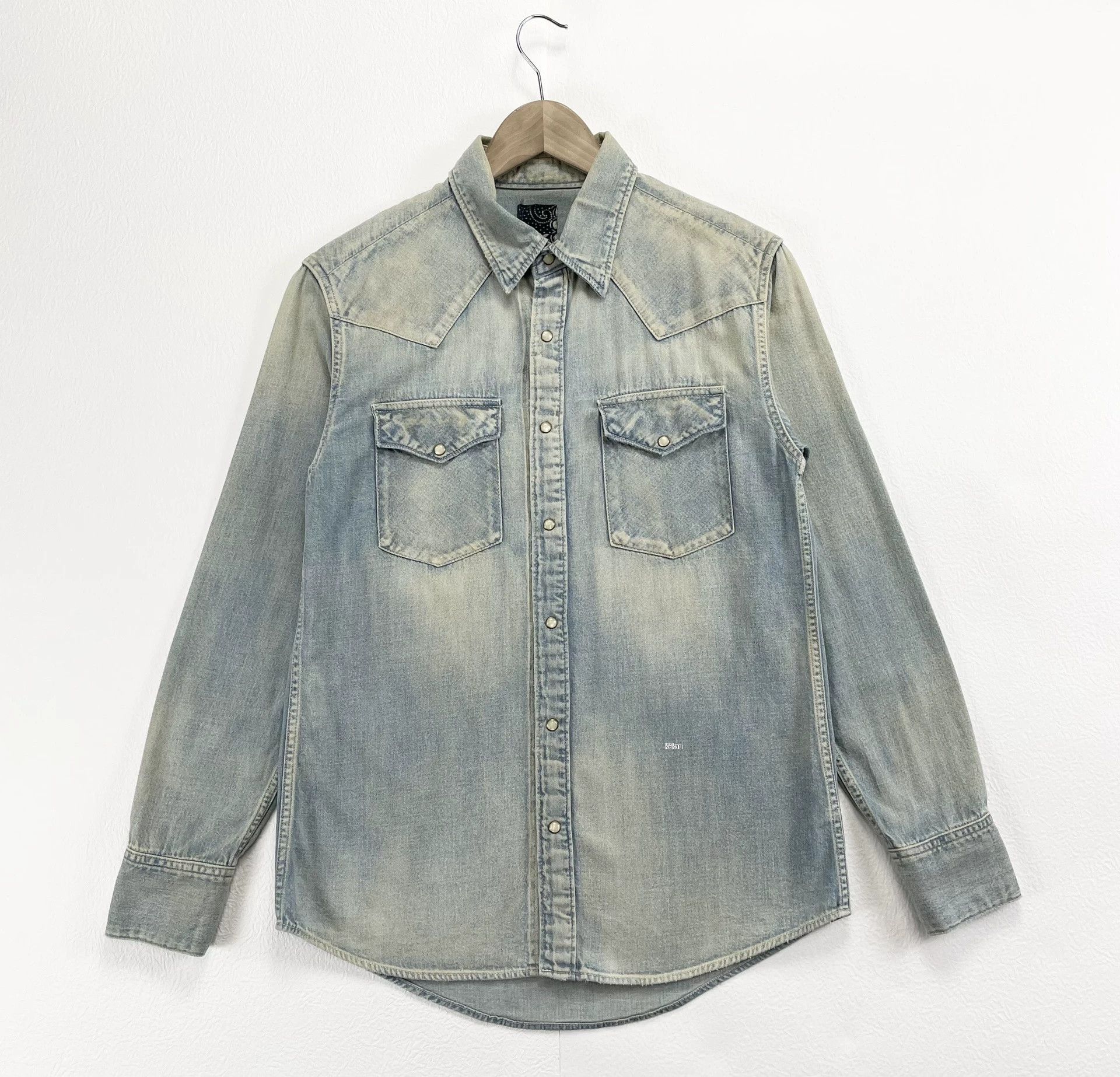 Visvim VISVIM ICT Social Sculpture Denim Shirt Size US S / EU 44-46 / 1 - 1 Thumbnail