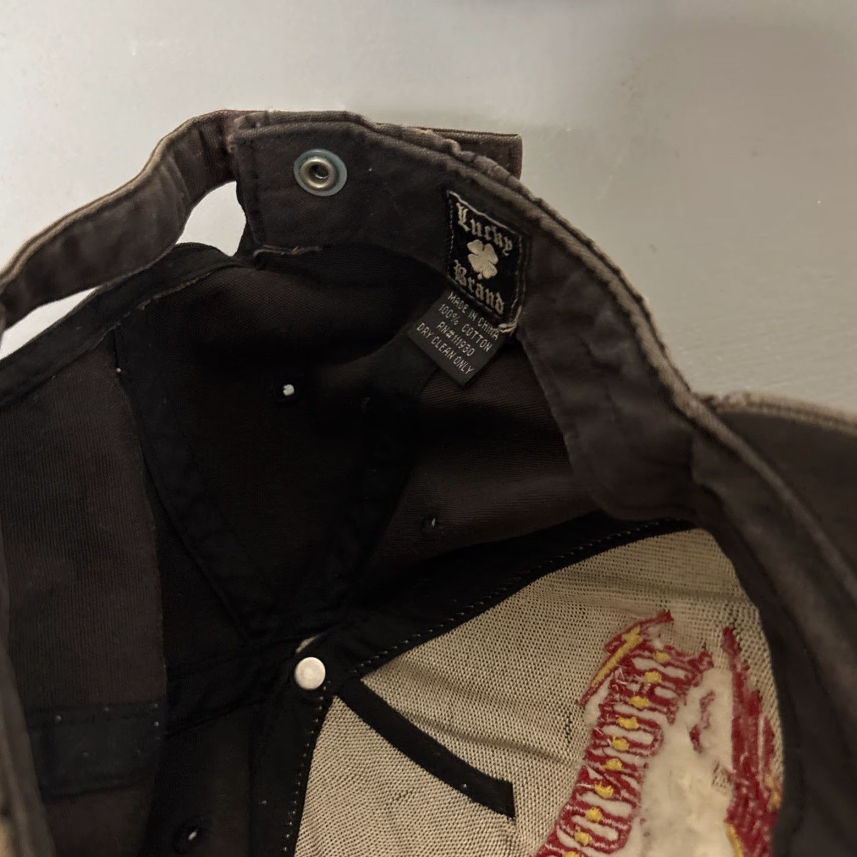 Lucky Brand Lucky Brand Thundercloud Casino Dad Hat Strap Back Native Decor Baseball Cap One Size Brown Men Decorator Style Size ONE SIZE - 8 Thumbnail