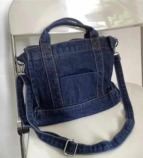 Japanese Brand Fashion denim shoulder bag messenger bag Size ONE SIZE - 2 Thumbnail