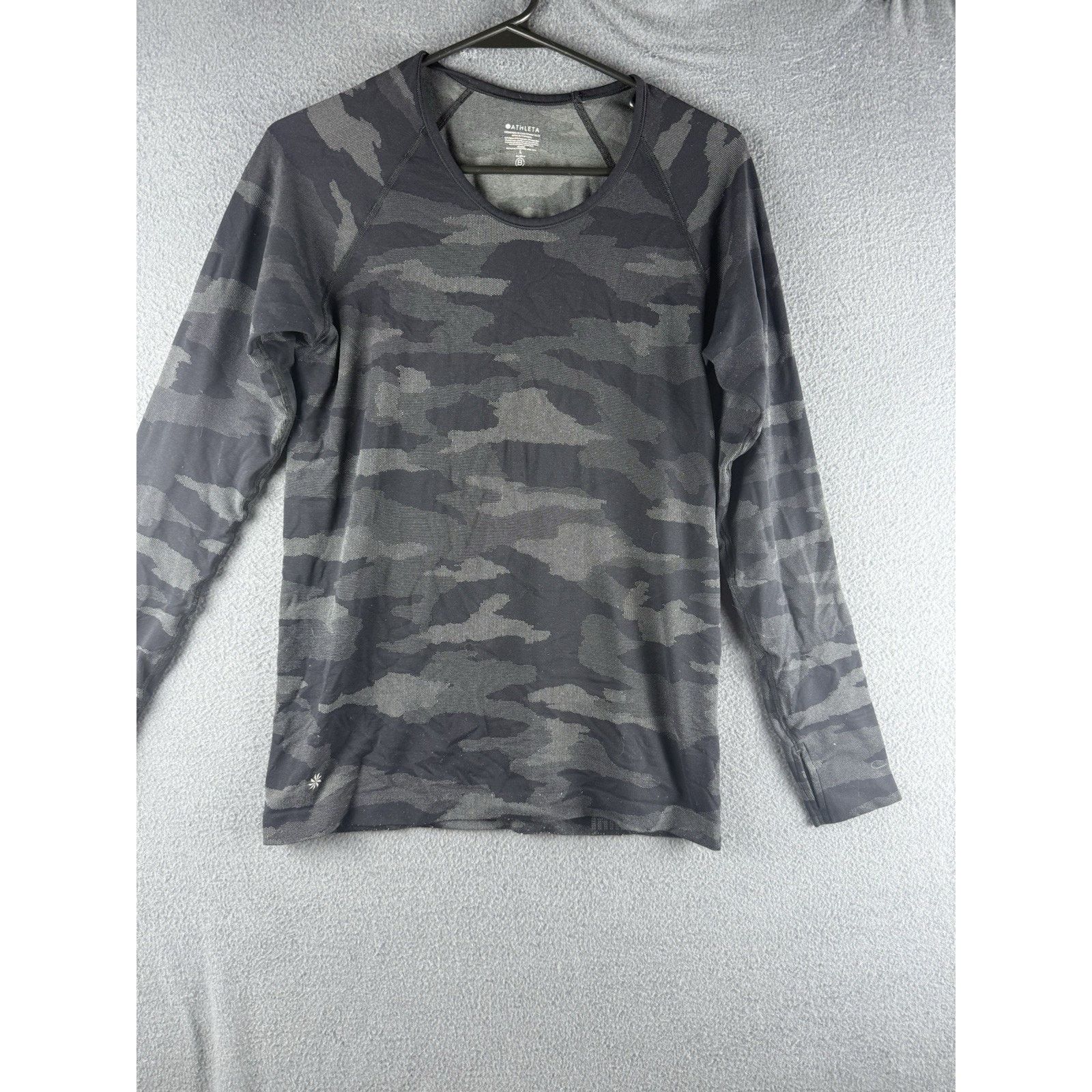 Athleta Athleta Ultimate Camo Train Top Womens Large Black Stretch Size L / US 10 / IT 46 - 1 Thumbnail