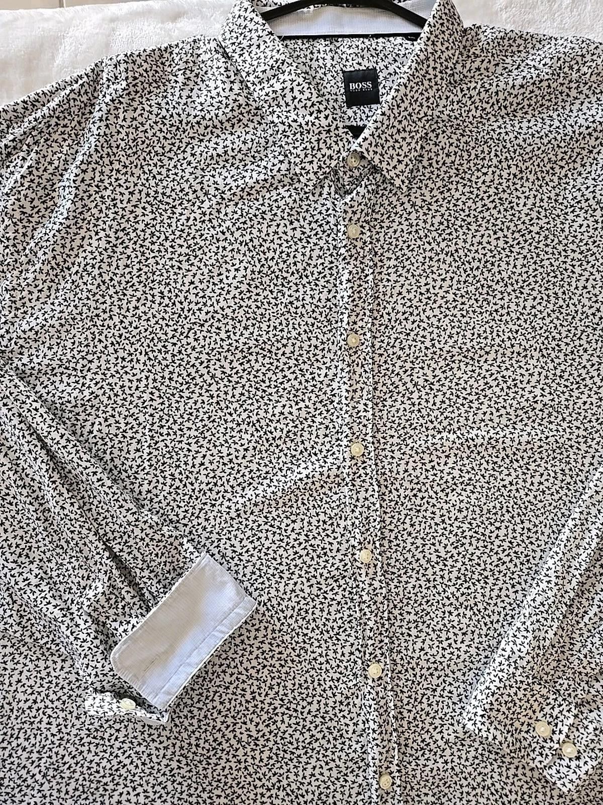 Hugo Boss BOSS Hugo Boss Men's 5XL Button Up Long Sleeve Shirt SOFT Size US XXL / EU 58 / 5 - 2 Thumbnail