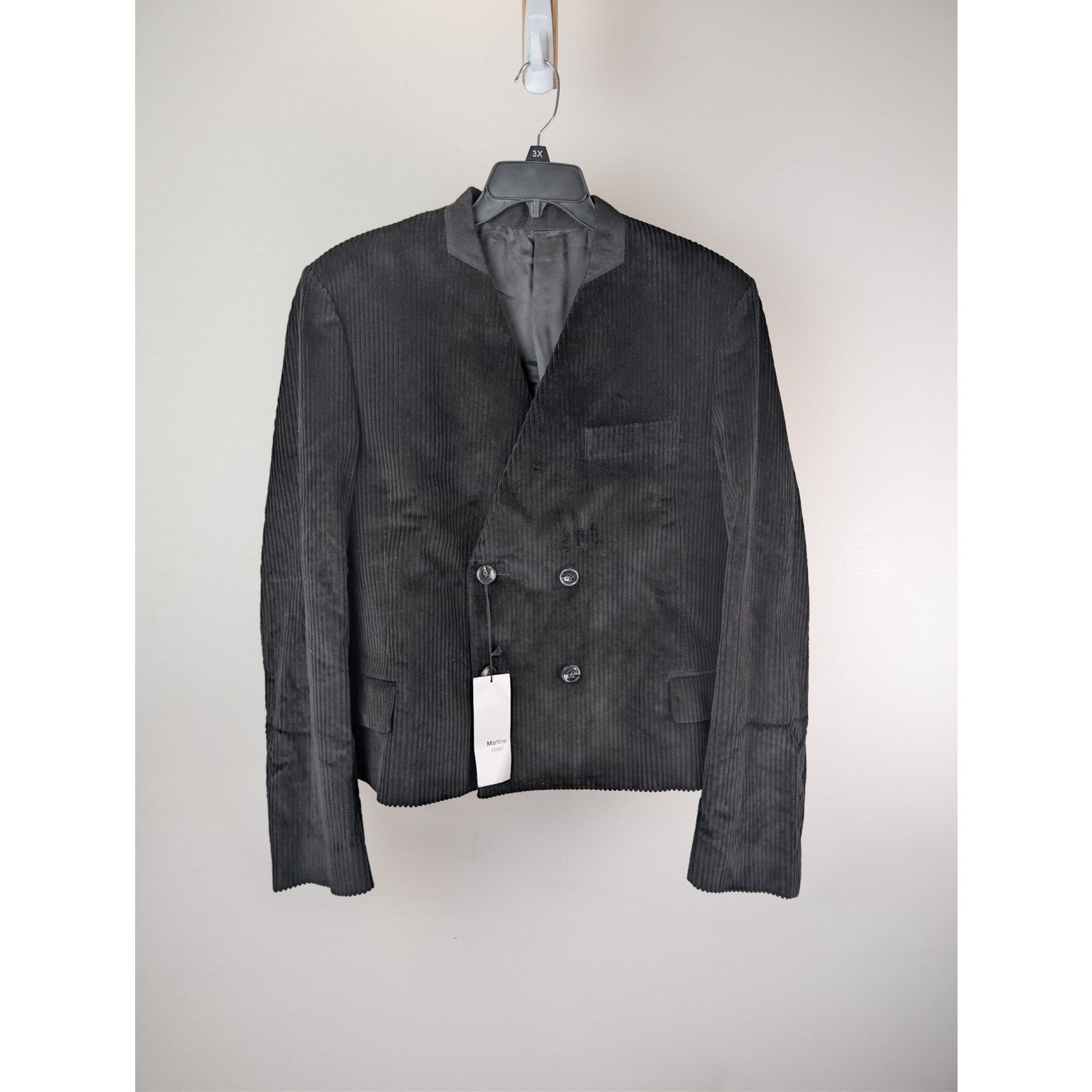 Martine Rose o1rshd1 Cropped DB Blazer Jacket in Black Size US M / EU 48-50 / 2 - 1 Thumbnail