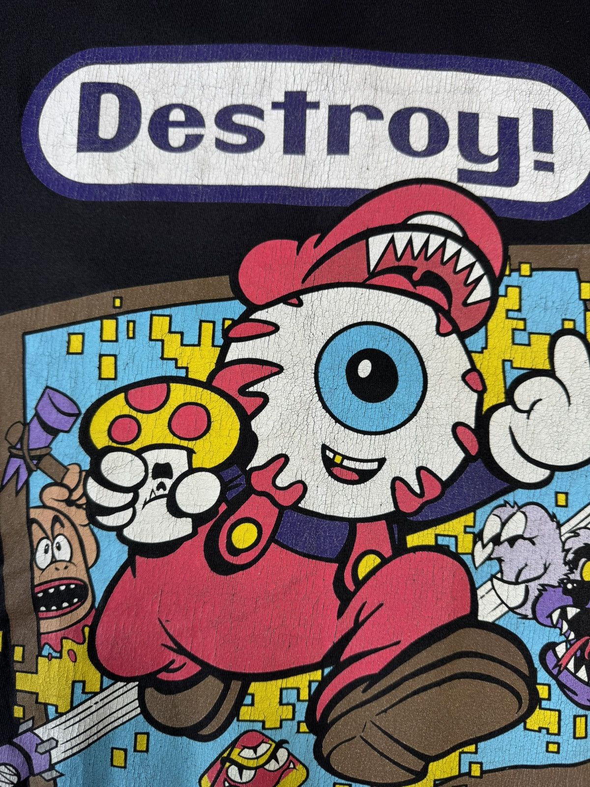 Mishka MISHKA NYC Destroy! Short Sleeve Black T-Shirt Size US M / EU 48-50 / 2 - 5 Thumbnail