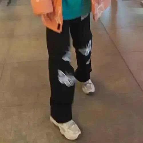 Other Korean Fashion High Wiast Denim Baggy Pants Size US 32 / EU 48 - 3 Thumbnail