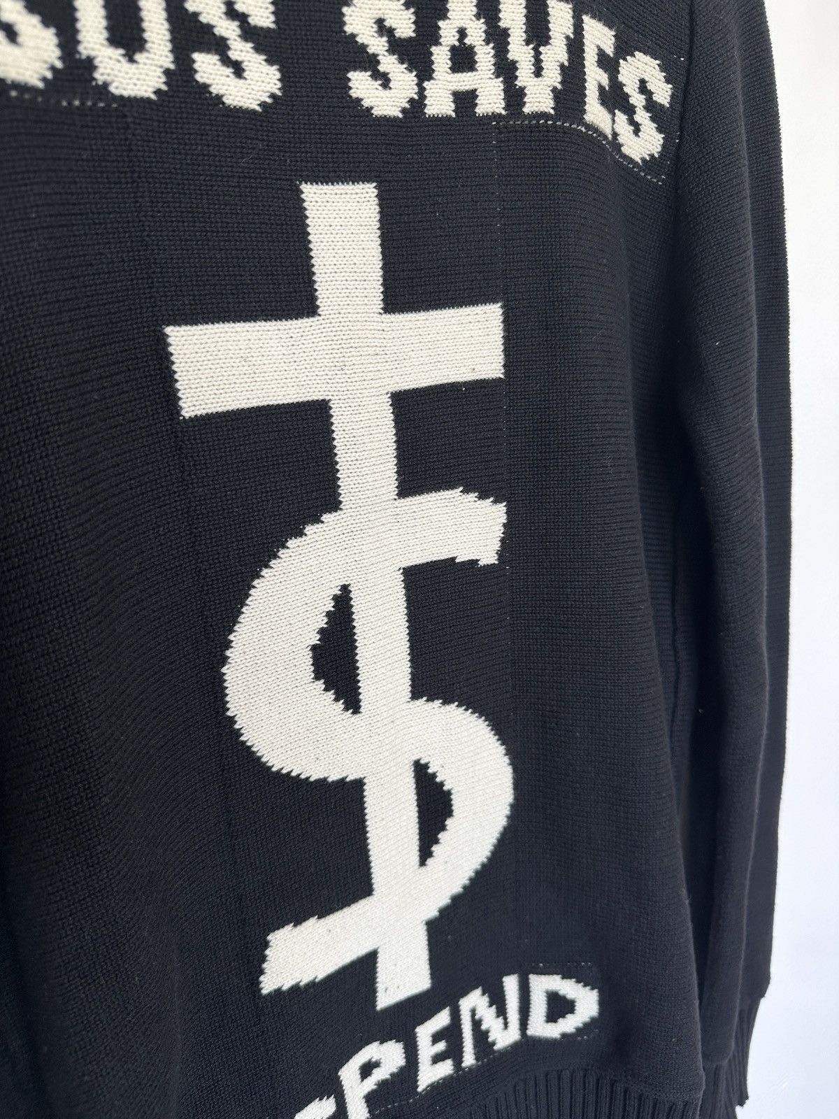 UNIF UNIF Vintage “Jesus Saves I Spend” Cardigan Sweater Size US S / EU 44-46 / 1 - 4 Thumbnail
