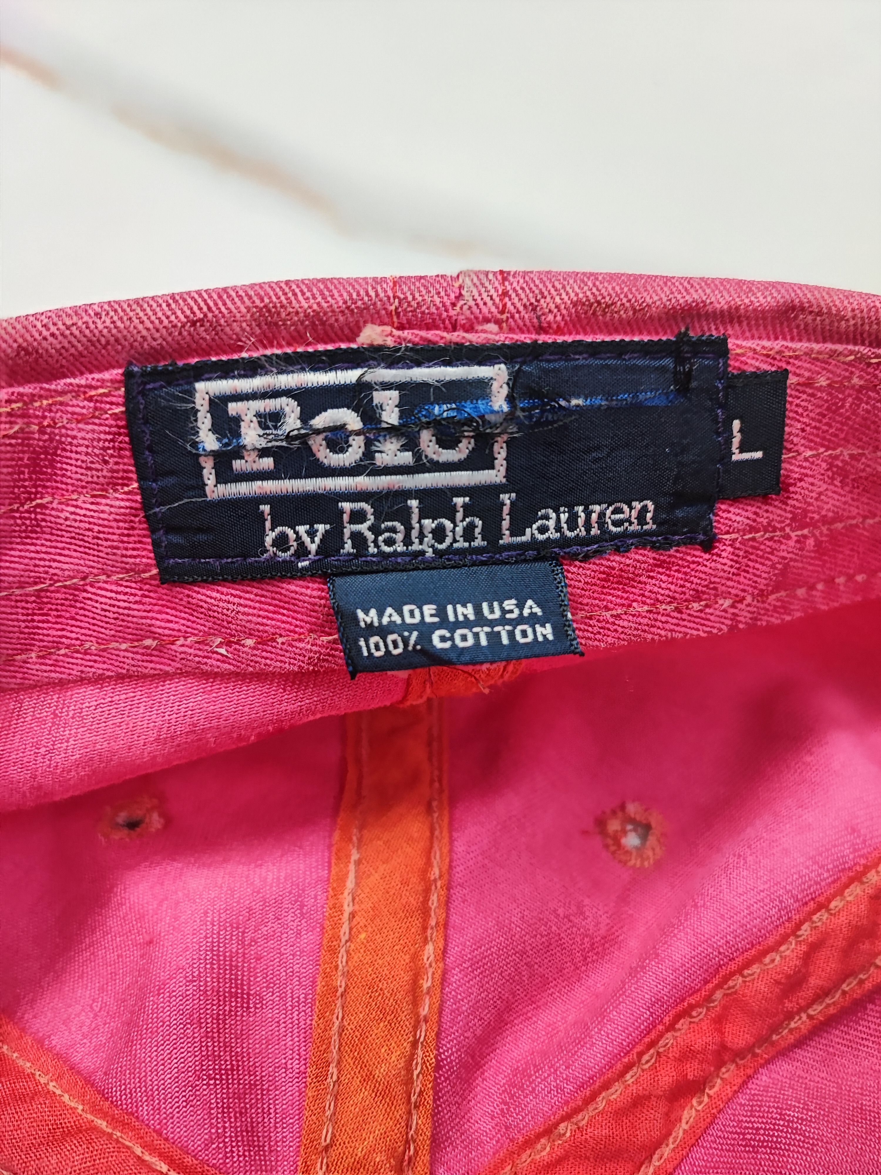 Polo Ralph Lauren Vintage 90's Hat Polo Ralph Lauren Polo Chino Long Bill Size ONE SIZE - 10 Thumbnail