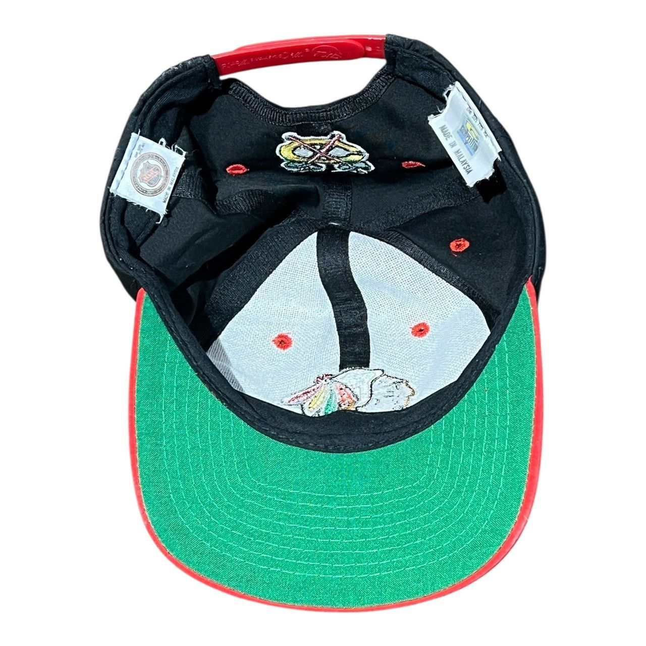 Vintage Vintage 90s Chicago Blackhawks NHL Snapback Hat Size ONE SIZE - 5 Thumbnail