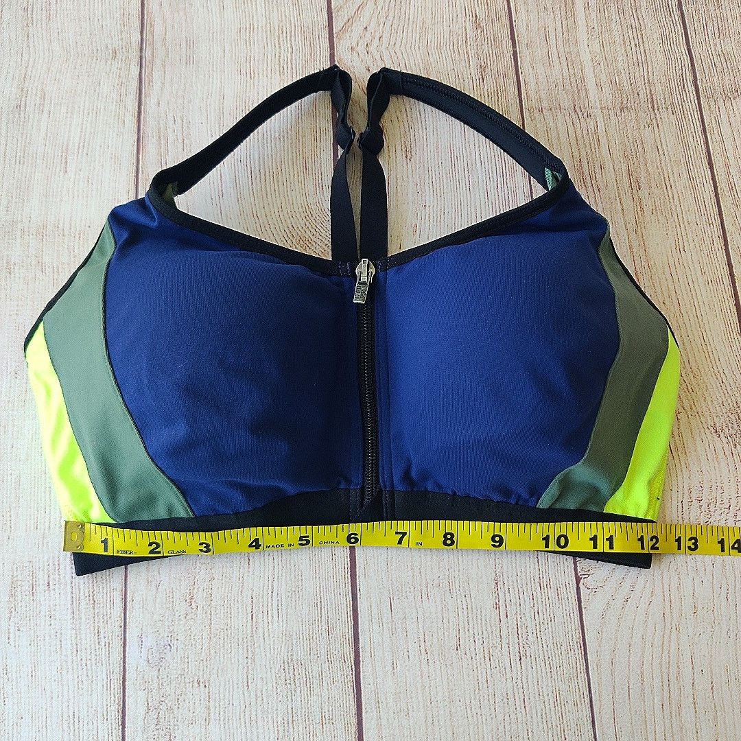 Victoria's Secret Knockout colorblock front closure sports bra 36D Size ONE SIZE - 8 Thumbnail