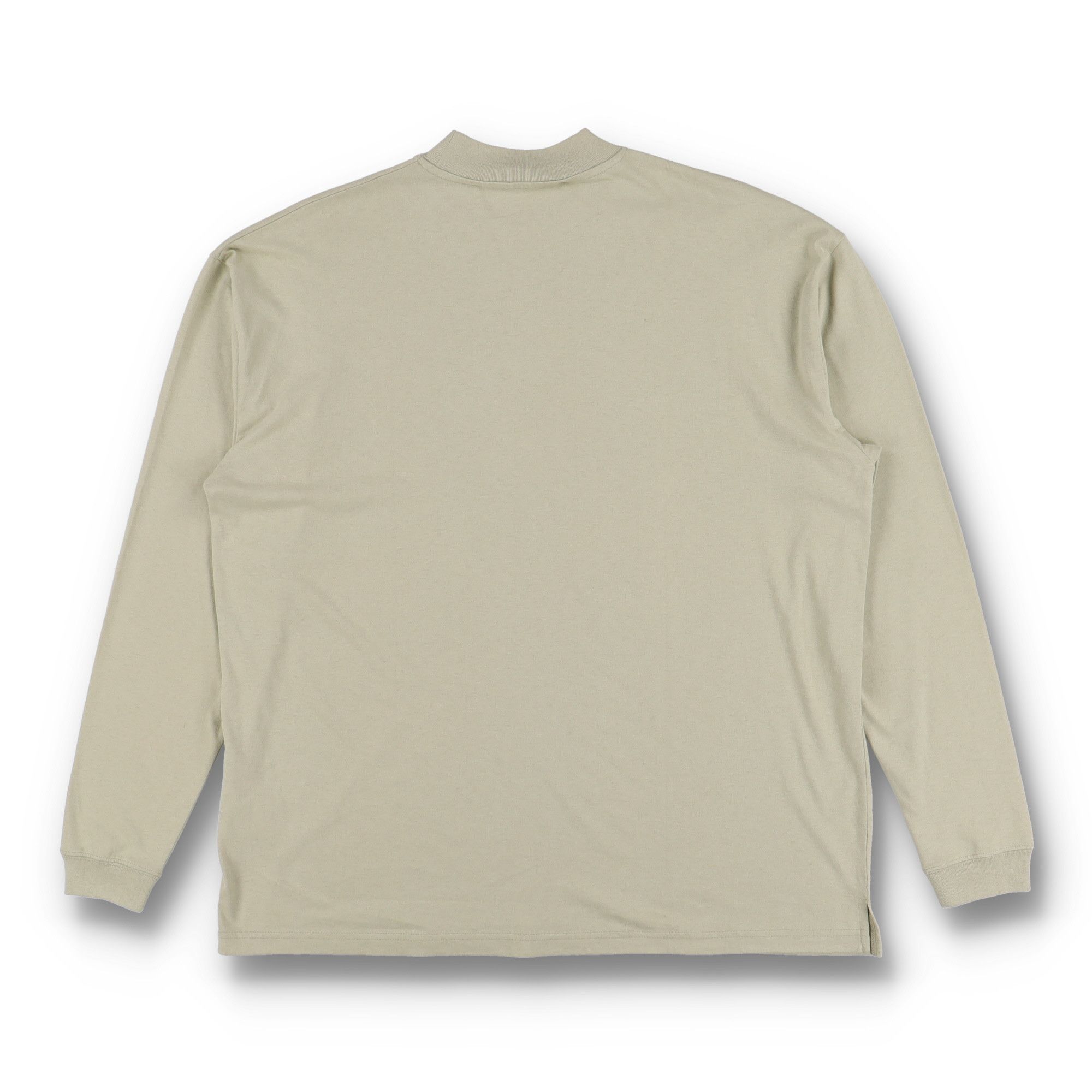 Off-White Beige Caravaggio Hand Off Oversized Mock Neck LS T-Shirt Size US L / EU 52-54 / 3 - 4 Thumbnail
