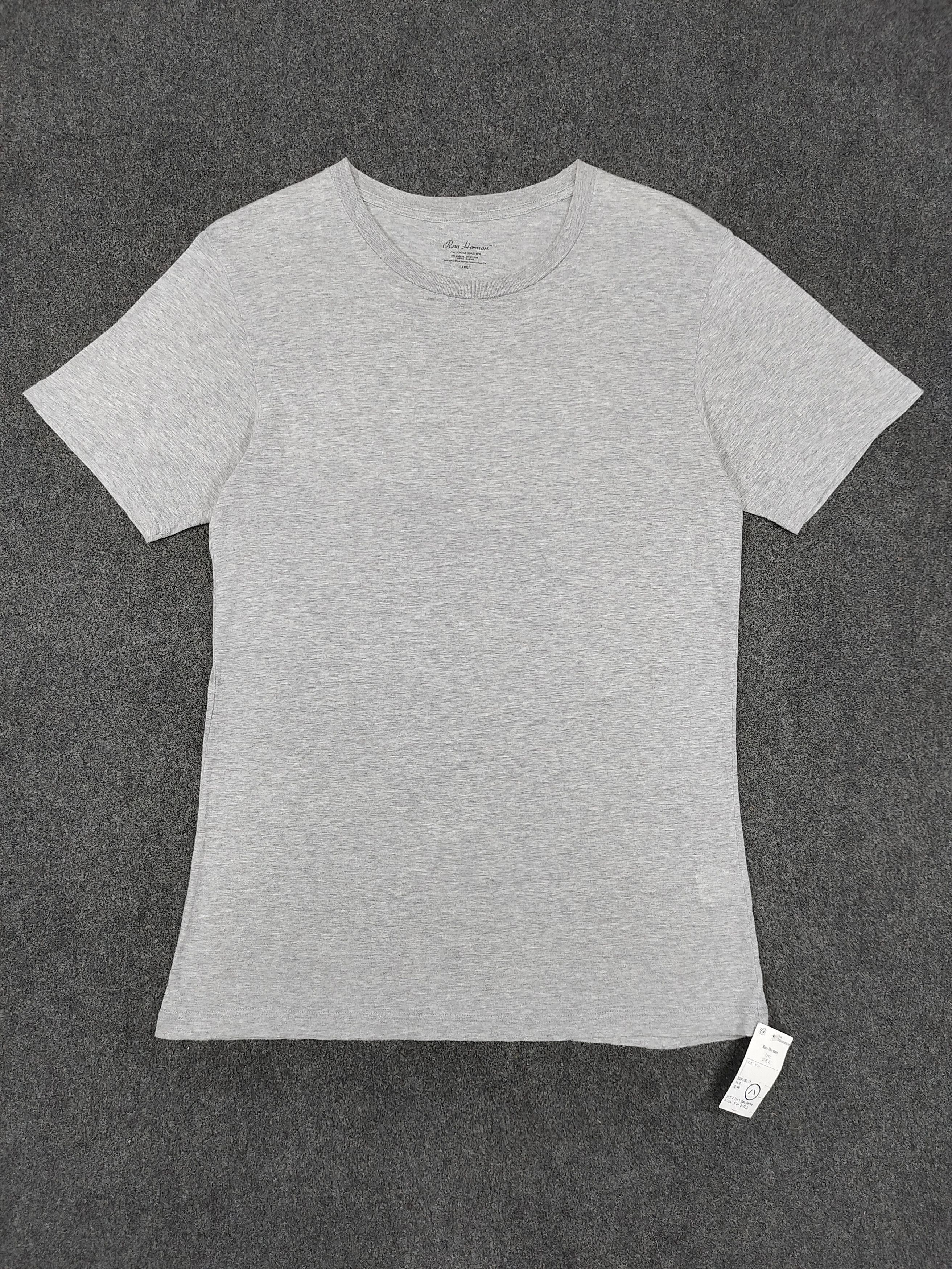 Ron Herman Ron Herman- Plain Minimal Grey Quiet Luxury Tshirt Size US L / EU 52-54 / 3 - 1 Thumbnail