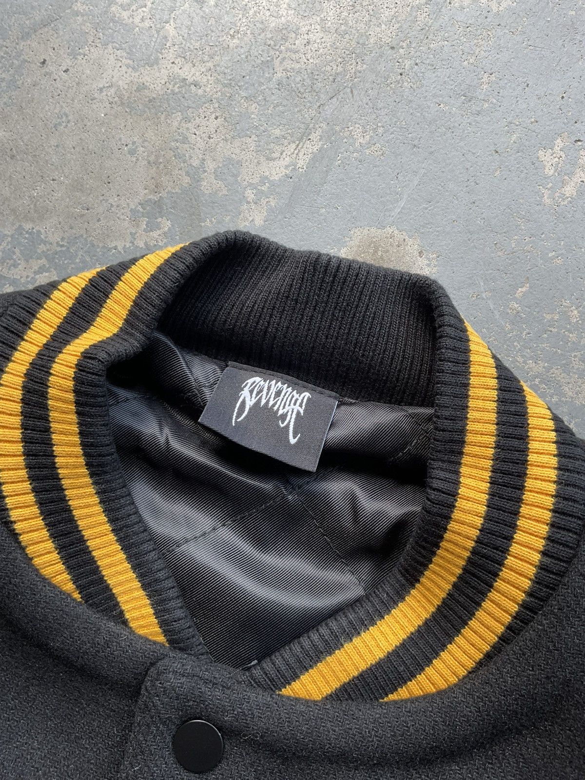 Revenge Revenge Rottweiler Varsity Jacket Black/Yellow Size US S / EU 44-46 / 1 - 7 Thumbnail