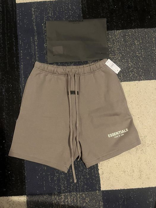 Fear of God FOG Essentials shorts “brown” - size: Small | Grailed