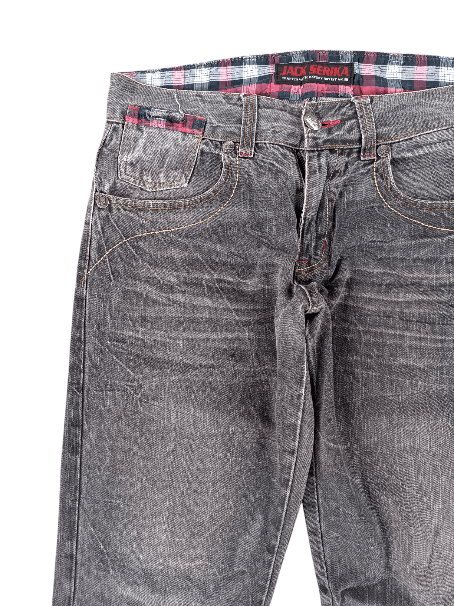 FLARED Jack Serika Embroidery Angel Wing Denim
