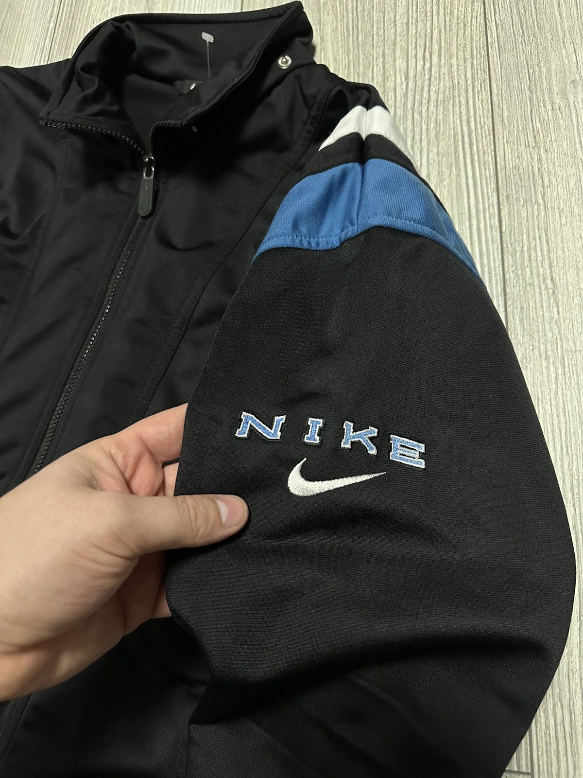 Nike Vintage 90s Nike Windbreaker Drill Jacket y2k Logo Size US XL / EU 56 / 4 - 3 Thumbnail