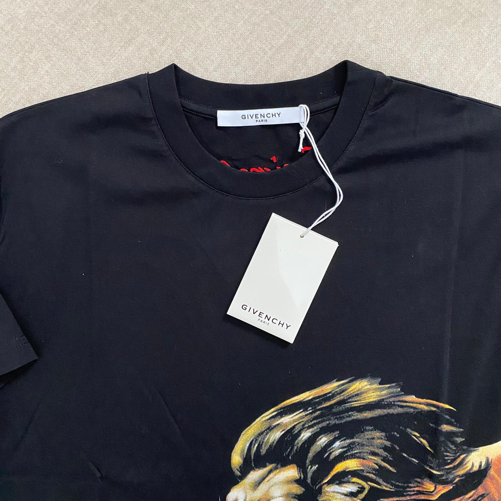 Givenchy Black Lion Print Signature Logo Oversized T-Shirt Size S / US 4 / IT 40 - 5 Thumbnail