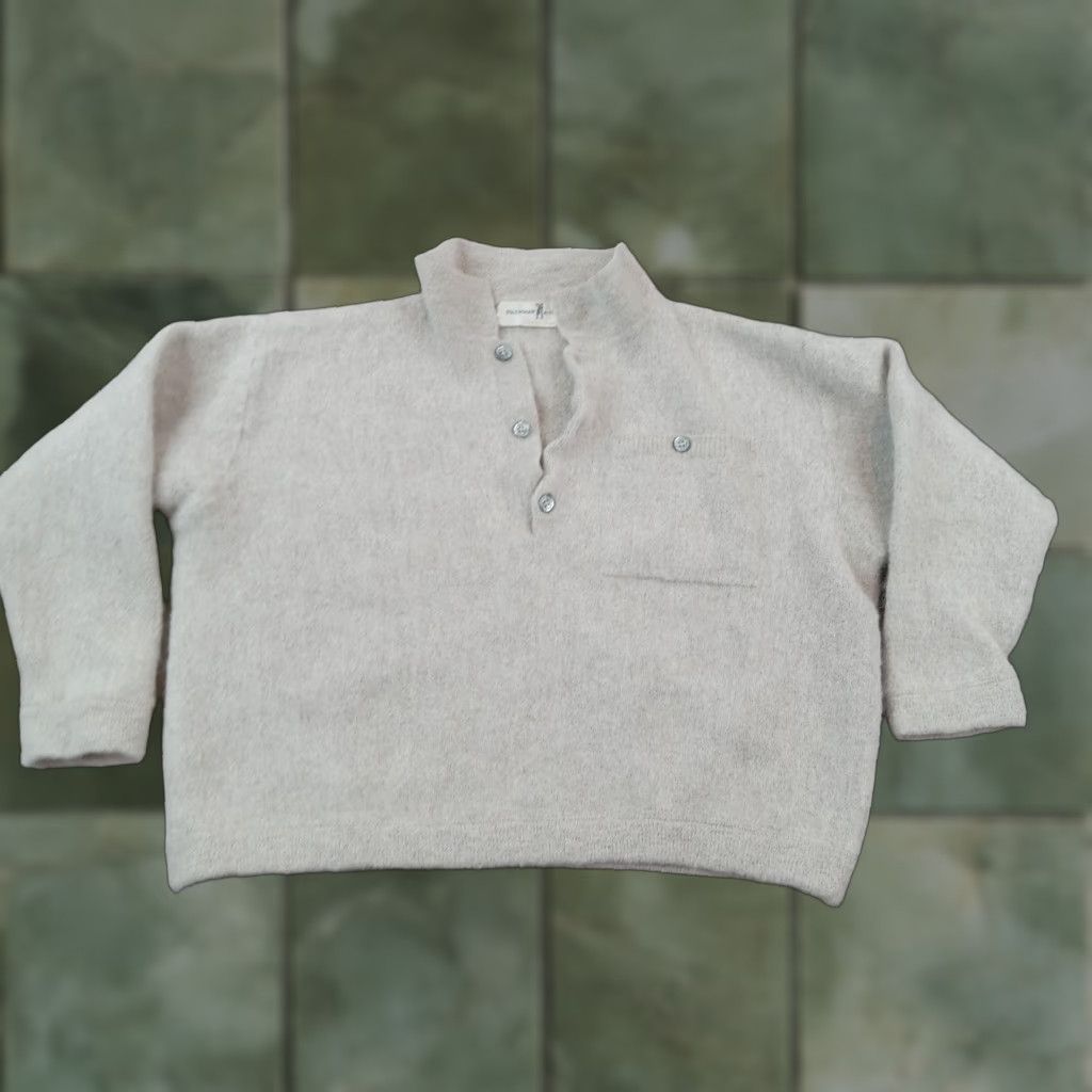 Vintage Fairway Greene Womens Sweater Extra Large XL Beige Cropped Mock Neck Pullover Size XL / US 12-14 / IT 48-50 - 1 Thumbnail
