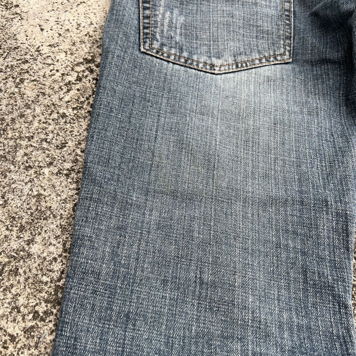 If Six Was Nine “DOUBLE WAIST” DISTRESS ACID WASH PUNK STYLE JEANS Size US 35 - 15 Thumbnail