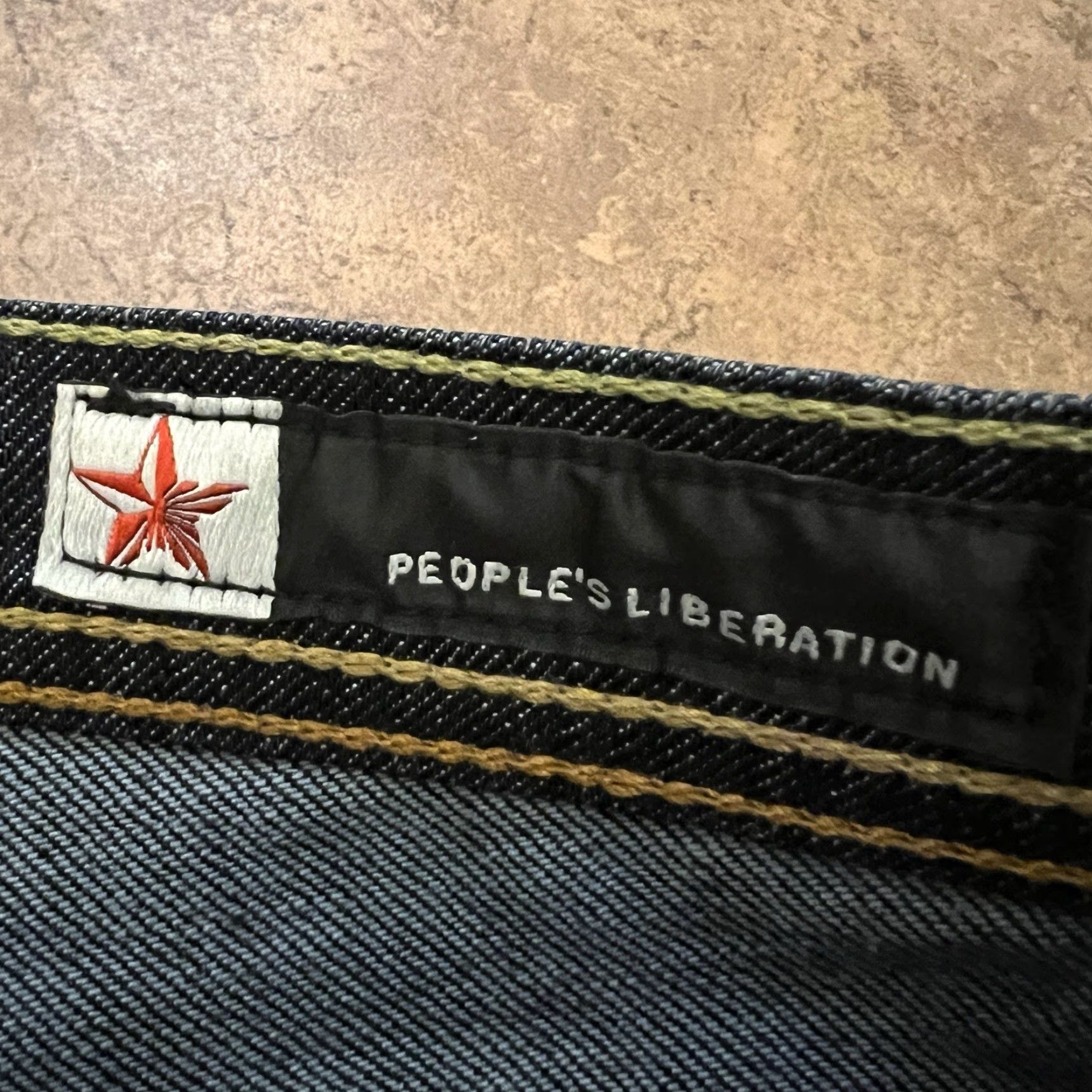 Vintage PEOPLE'S LIBERATION Jeans Bootcut Womens Size 26 Star Pockets Denim Blue 5-Pocket Design Distressed Bootcut Stars Modern Jeans Women’s Size 26" / US 2 / IT 38 - 4 Thumbnail