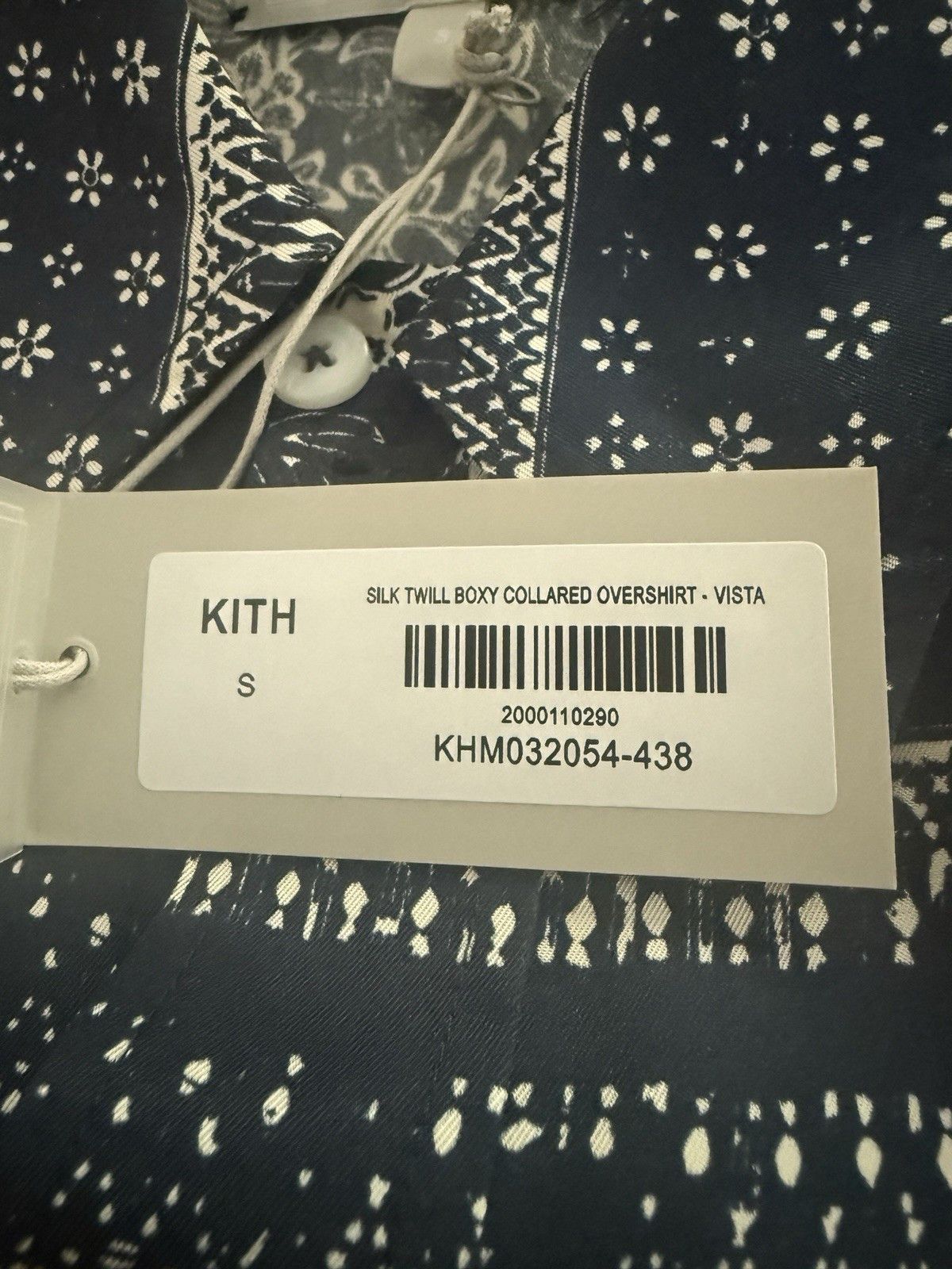Kith Paisley Silk Twill Boxy Collared Overshirt Vista Size US S / EU 44-46 / 1 - 5 Thumbnail