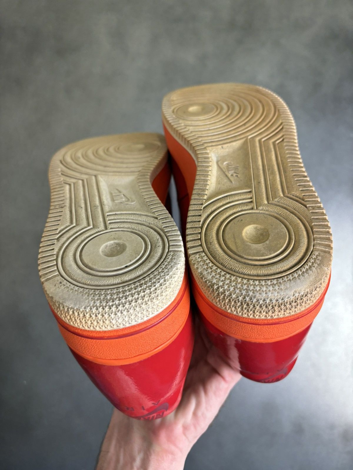 Nike × Supreme × Vintage 2006 Nike Air Force 1 Supreme Seamless Patent Leather VNTG Size US 10 / EU 43 - 12 Thumbnail