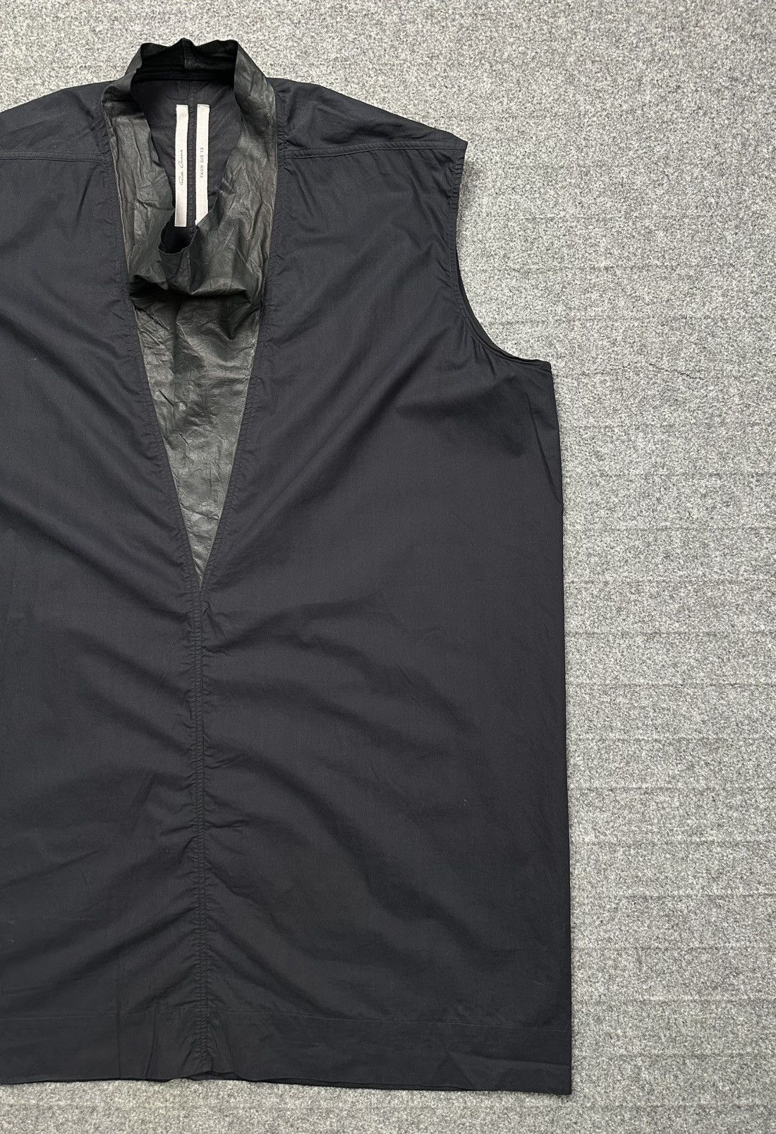 Rick Owens Rick Owens - Main Line S/S15 “FAUN” Leather Trimmed Tunic Size US L / EU 52-54 / 3 - 3 Thumbnail