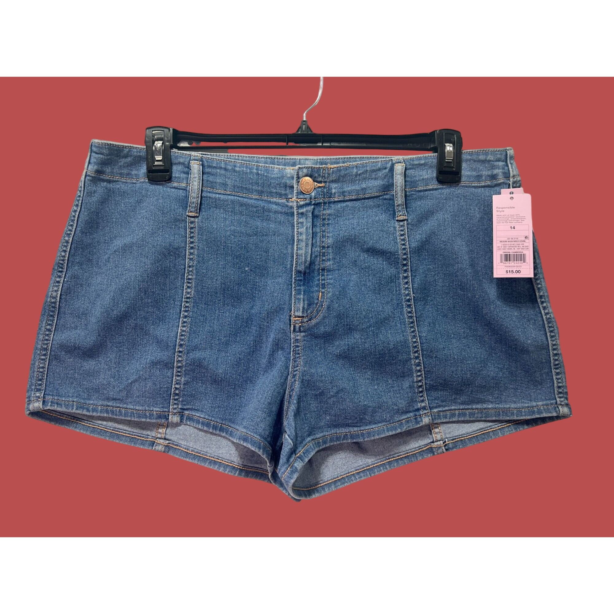 Other Wild Fable - Women's Super-High Rise Jean Shorts - 2.5" Ins Size 36" / US 14 / IT 50 - 3 Thumbnail