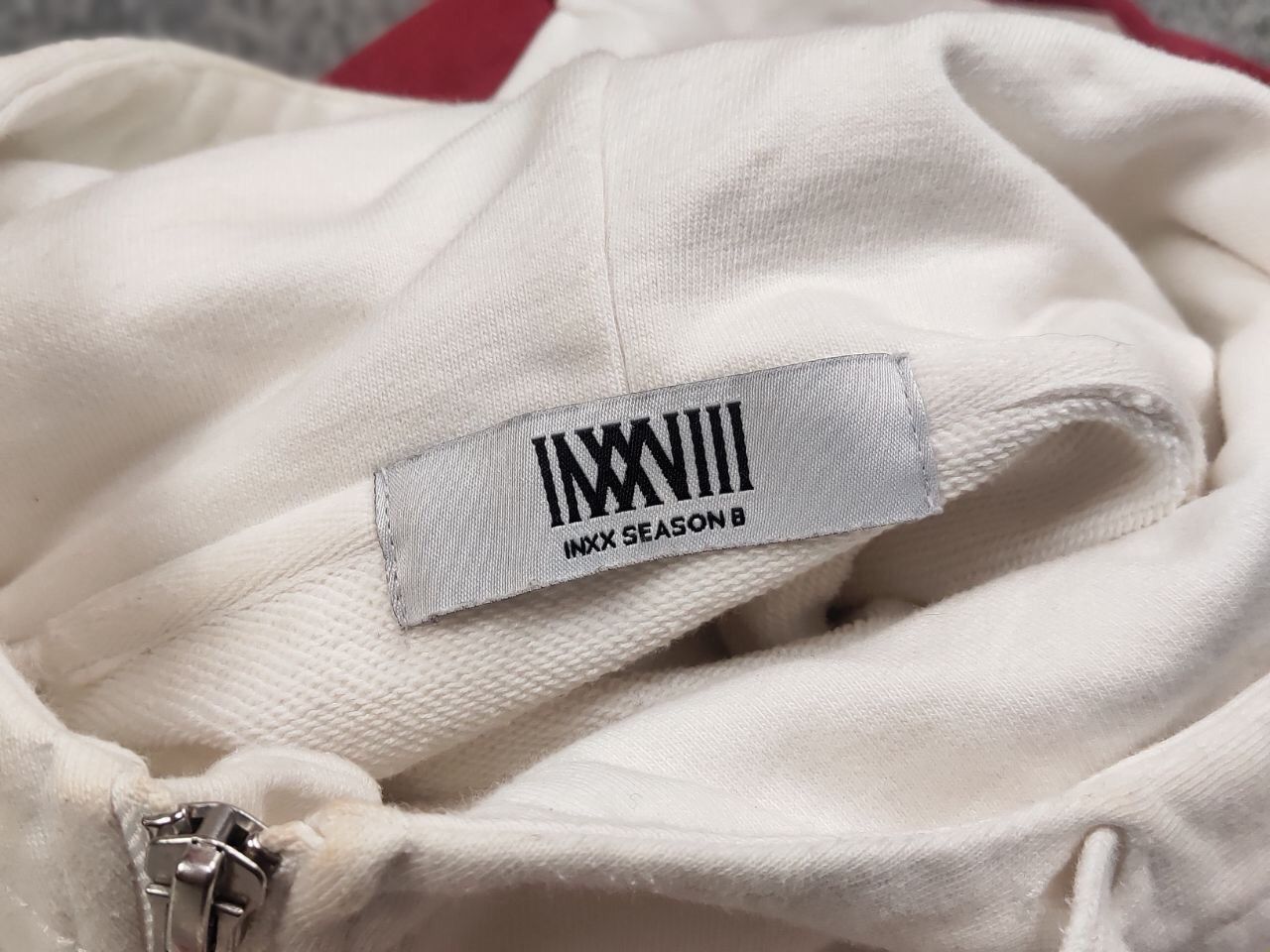 Japanese Brand INXX Season 8 Japanese Brand Design White Zip Hoodie Size US S / EU 44-46 / 1 - 18 Thumbnail