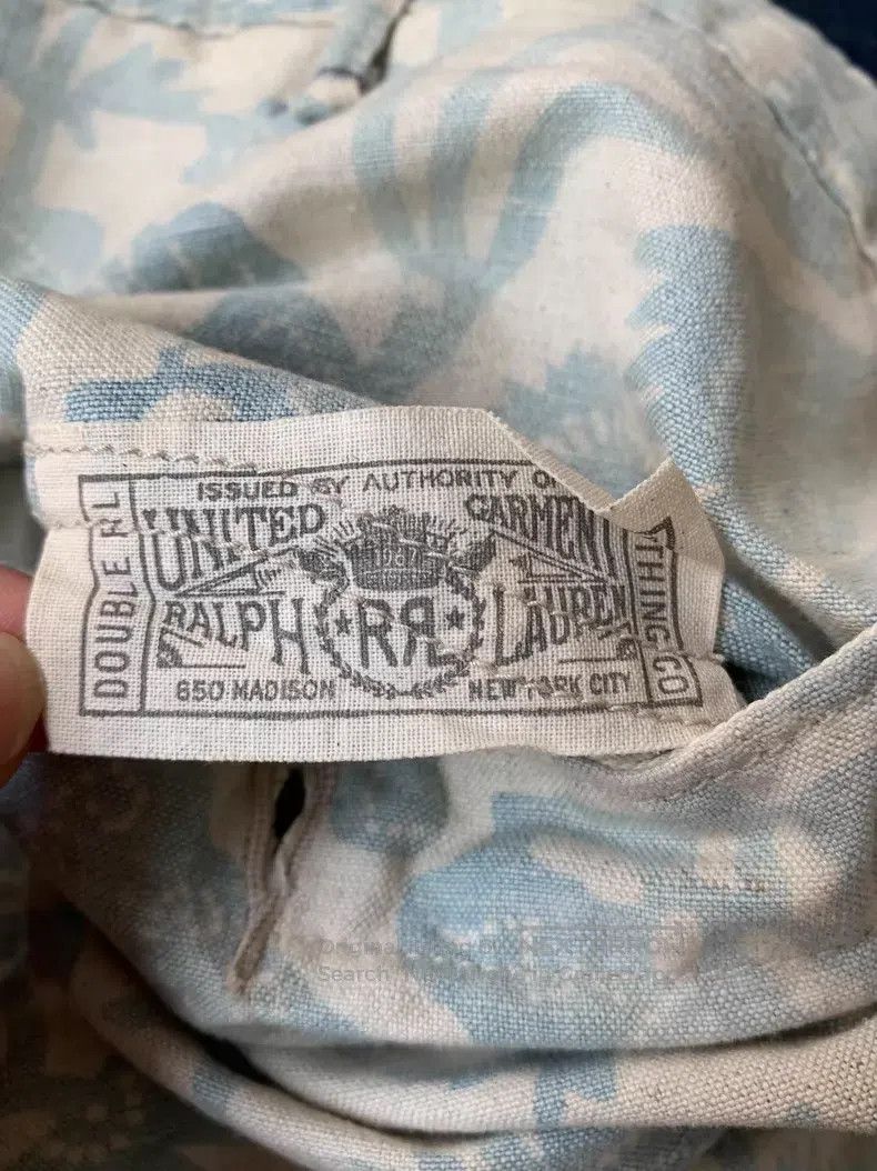 RRL Ralph Lauren RRL Ralph Lauren Vintage Indigo Linen Work Shorts Size US 32 / EU 48 - 9 Thumbnail