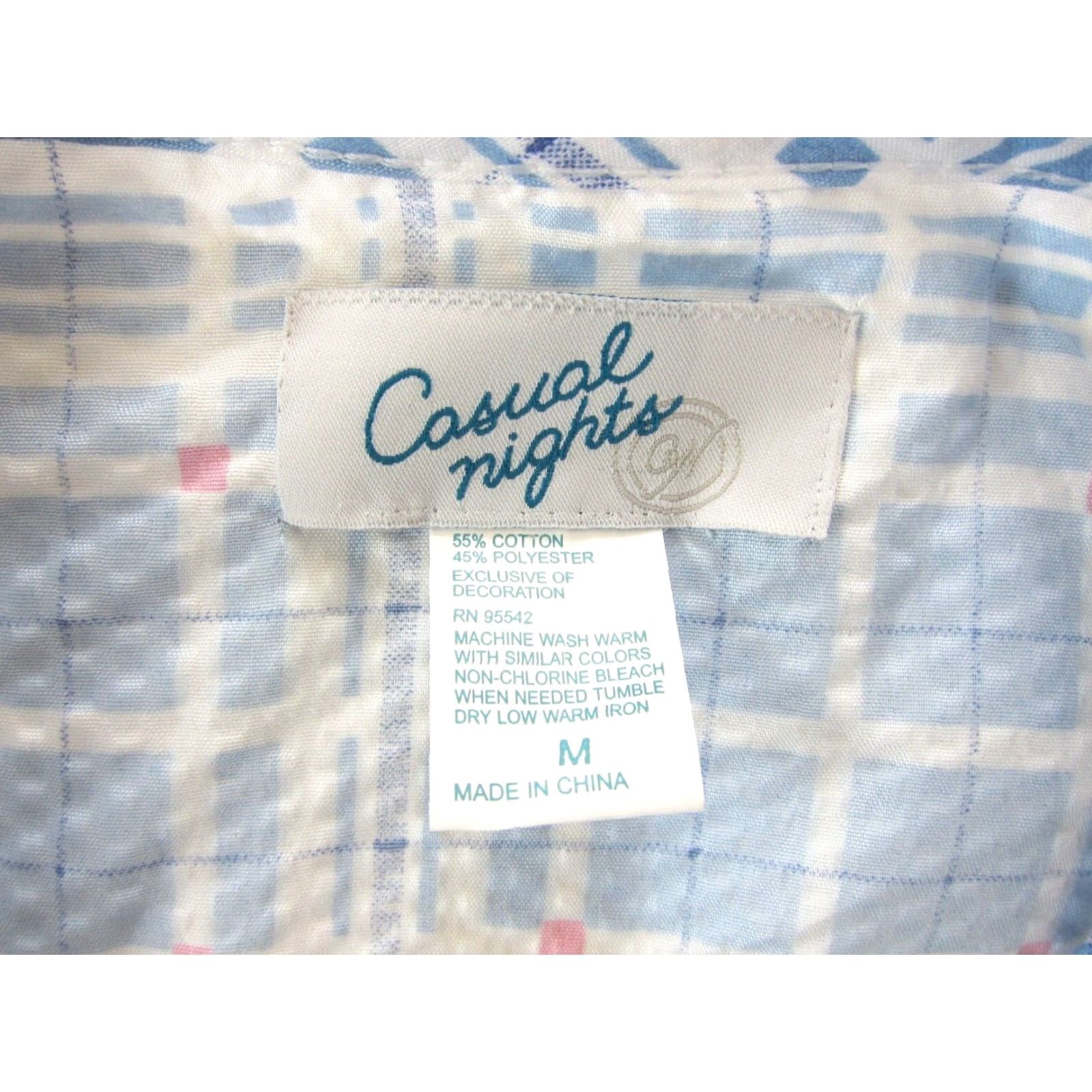 Vintage VINTAGE Casual Nights Dress Casual Nights Cotton Blue White Pink Plaid Floral Snap Pocket Midi House Dress Medium Women Pockets Floral 50s 60s Size M / US 6-8 / IT 42-44 - 4 Thumbnail