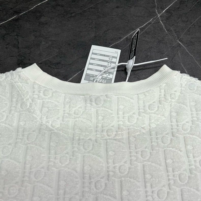 Dior DIOR White Logo Short Sleeve TShirt-2506 Size US XS / EU 42 / 0 - 5 Thumbnail