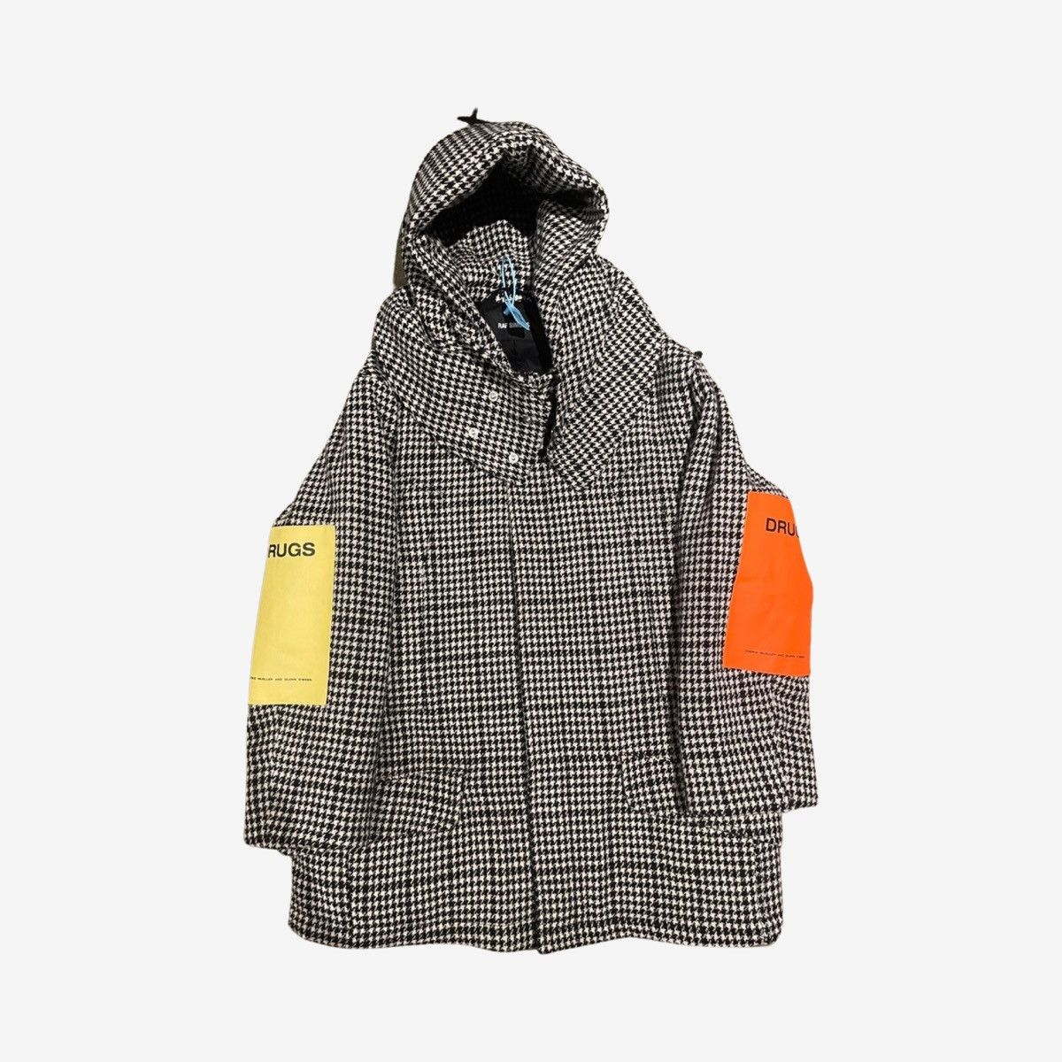 image of Raf Simons Aw18 Drugs Padded Parka in Grey, Men's (Size Medium)