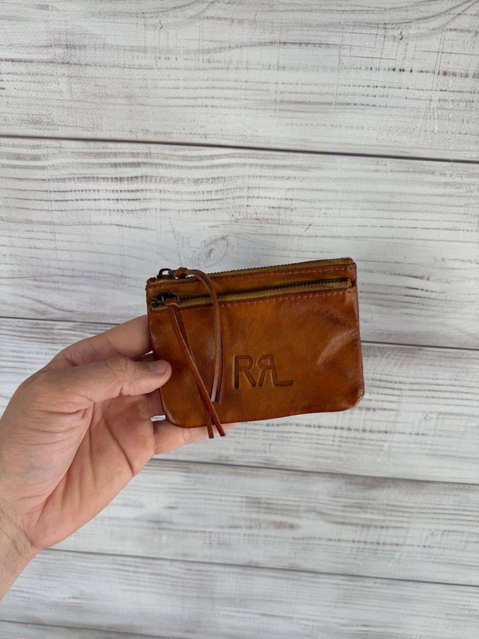 RRL Ralph Lauren Double RL LeatherHolder Brown Wallet Case Size ONE SIZE - 1 Thumbnail
