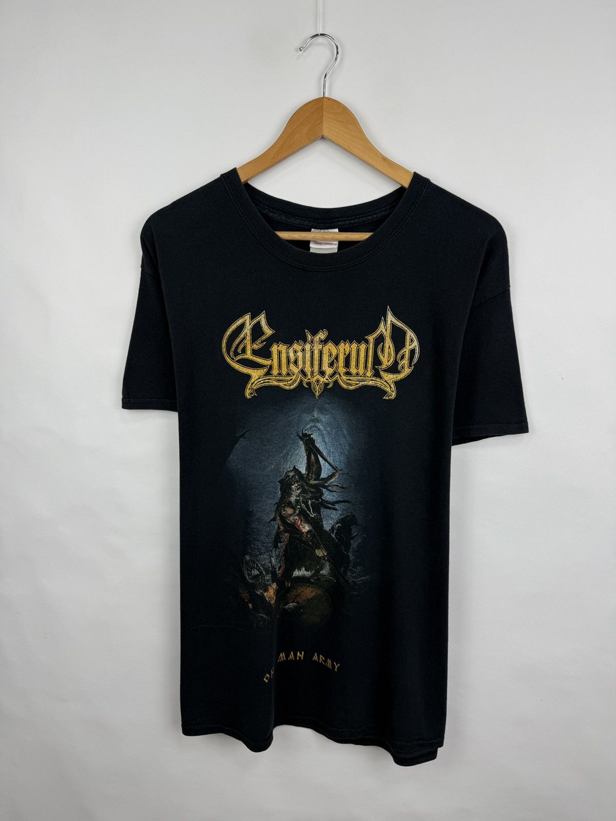 Band Tees 🇫🇮 Vtg Ensiferum One Man Army Folk Metal Band T-shirt Finland Size US L / EU 52-54 / 3 - 2 Thumbnail