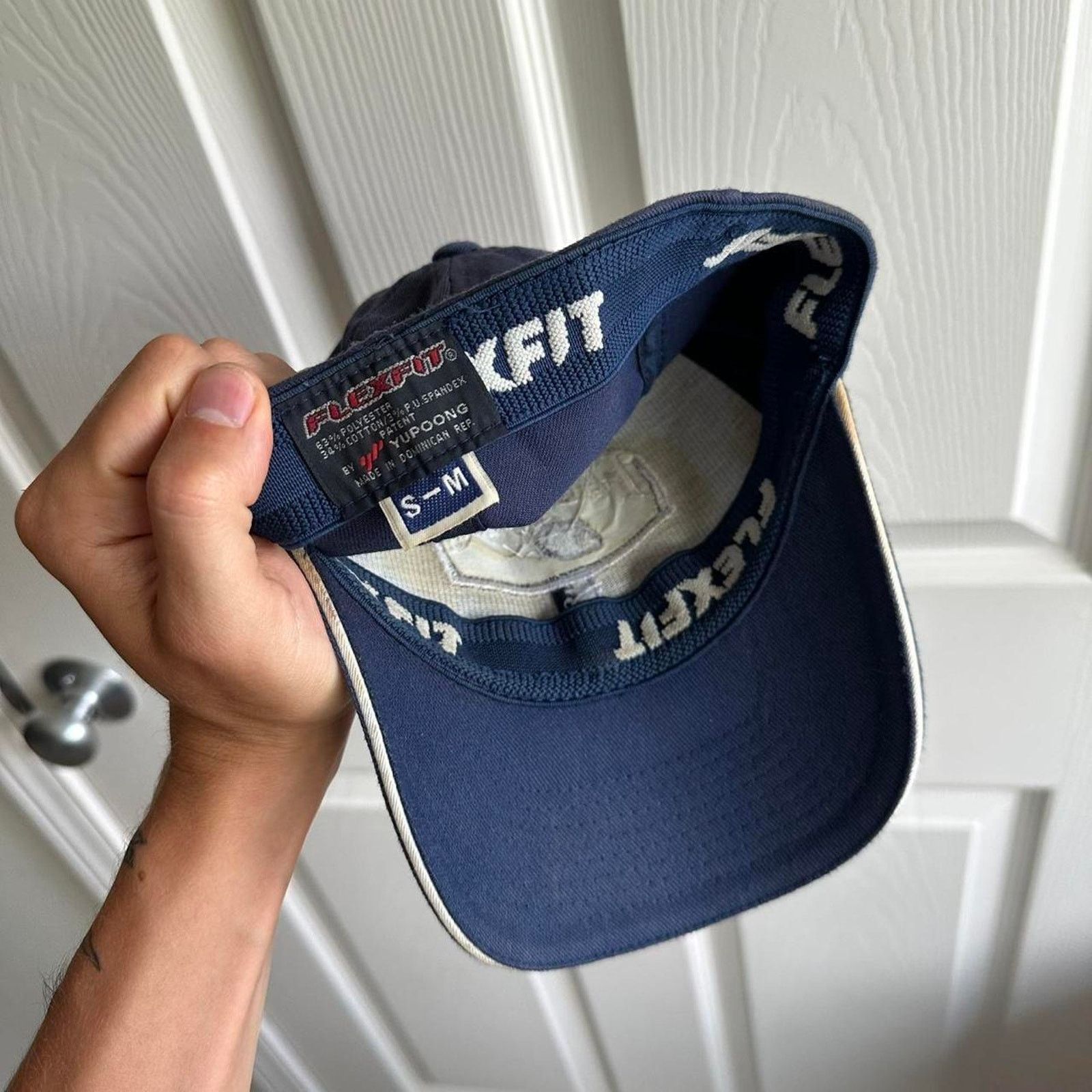 Vintage Vintage 00s Y2K Varsity Faded Flex Fitted Baseball Hat Size ONE SIZE - 6 Thumbnail