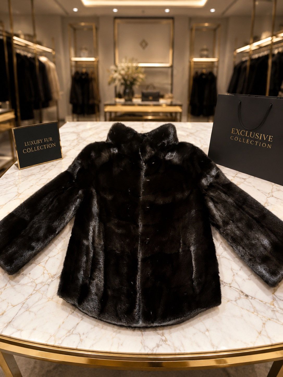 Other Luxury Mink Fur Short Jacket Women's Size 42 (XS-S-M) Black Size M / US 6-8 / IT 42-44 - 5 Thumbnail