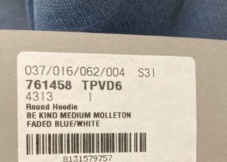 Balenciaga o1la1rc1a1224 Be Kind Round Hoodie in Blue/White Size US S / EU 44-46 / 1 - 8 Thumbnail