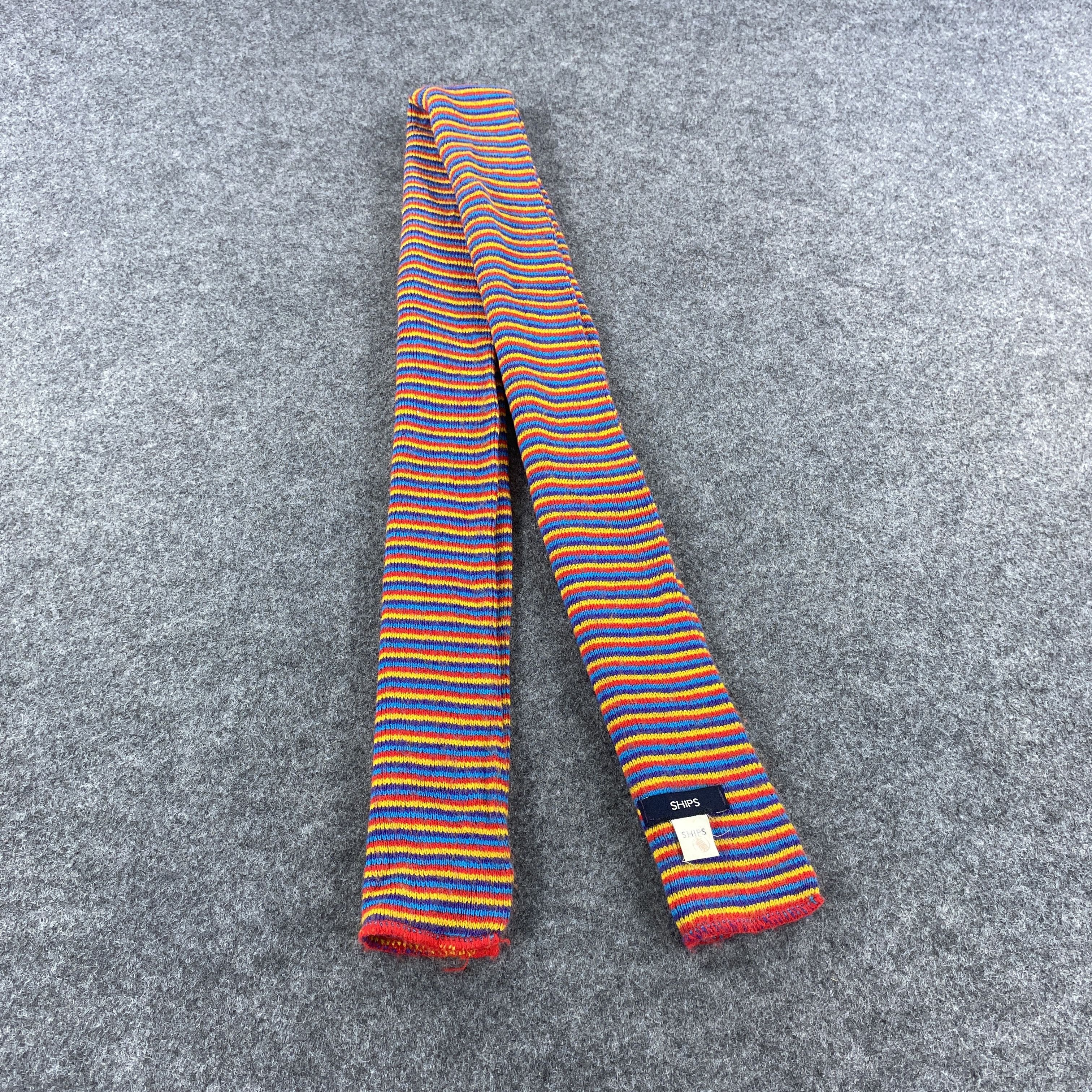 SHIPS × Vintage GF10565 Ships Scarf Neck Wear Muffler Nova Check Size ONE SIZE - 1 Thumbnail