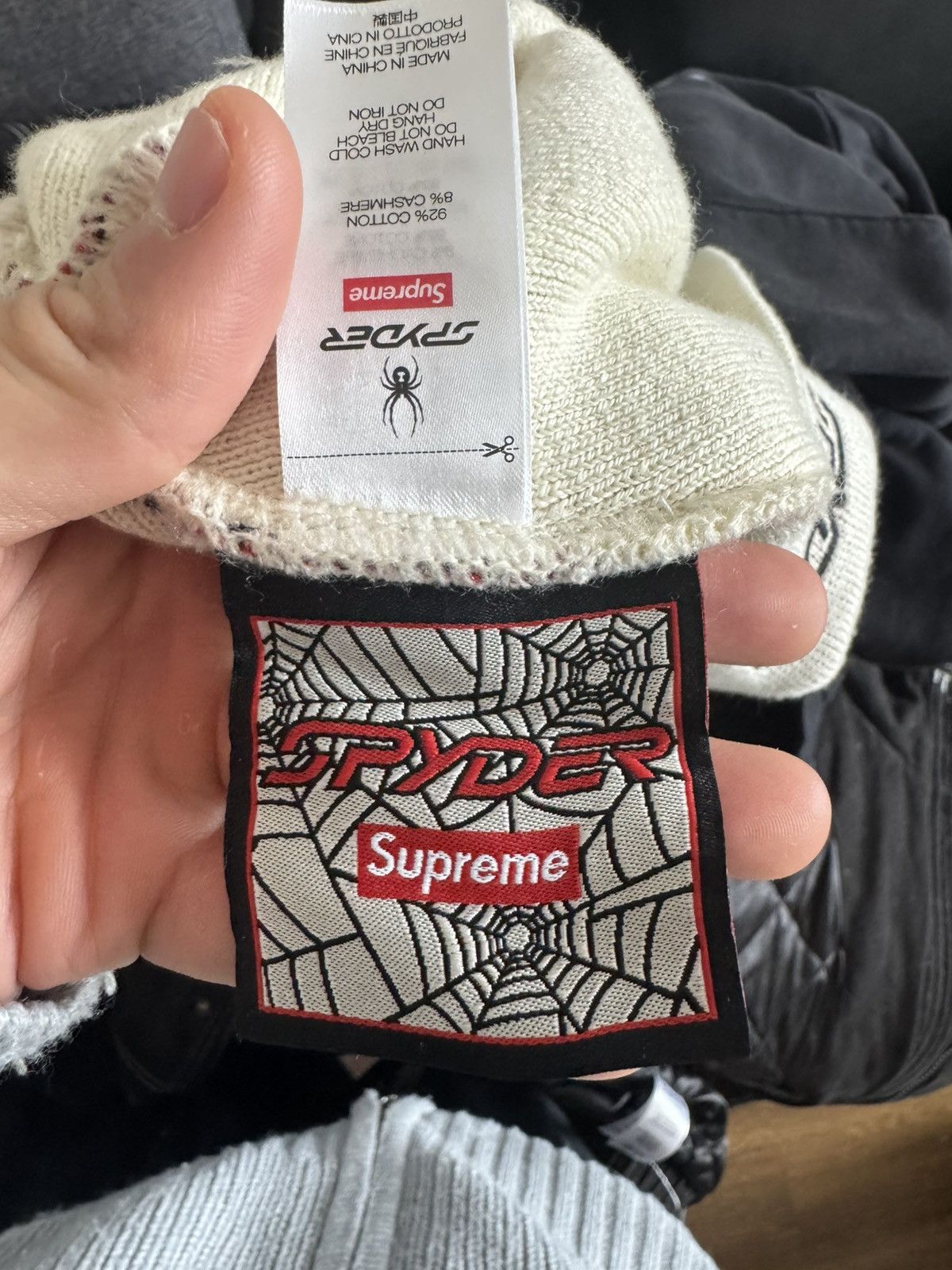 Supreme Supreme Spyder Beanie White Size ONE SIZE - 5 Thumbnail