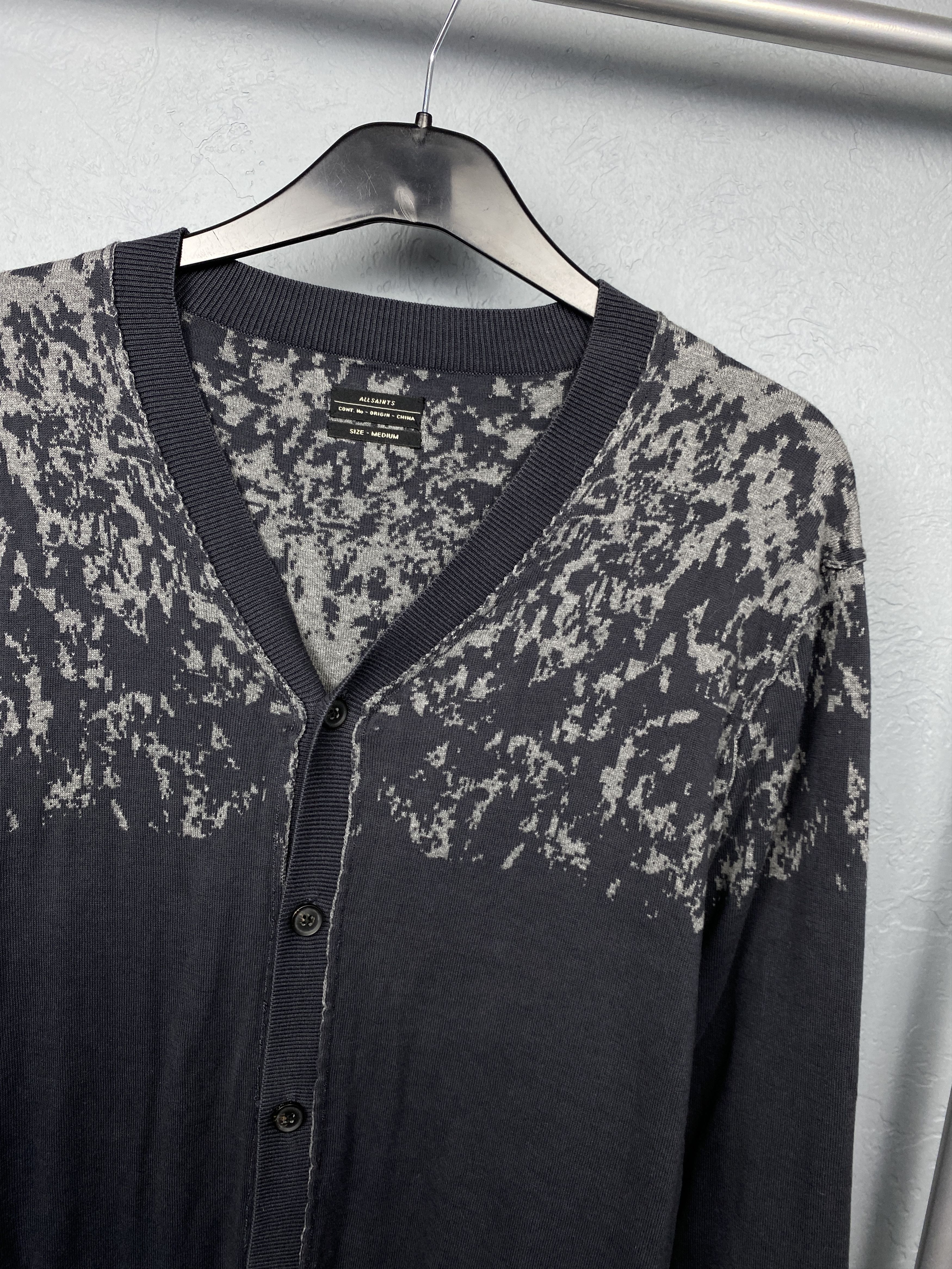 Allsaints × Vintage Allsaints Vintage Mens Knit Cardigan Sweater Size US M / EU 48-50 / 2 - 2 Thumbnail
