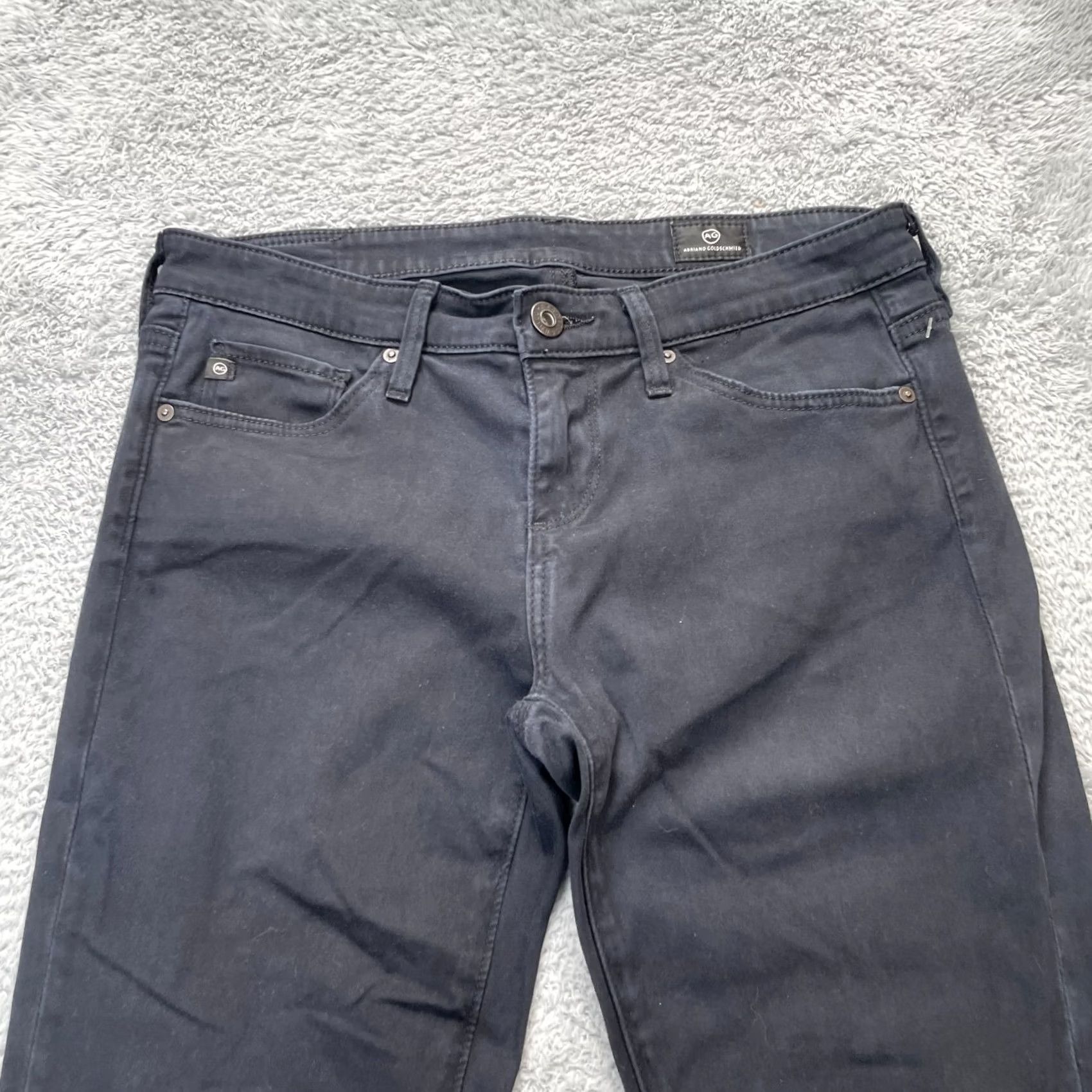Denime AG Adriano Goldschmied Jeans Womens 25R Blue Skinny Denim Cotton Dark Wash City USA 5-Pocket Mens? Womens Size 42" / US 20 - 6 Thumbnail