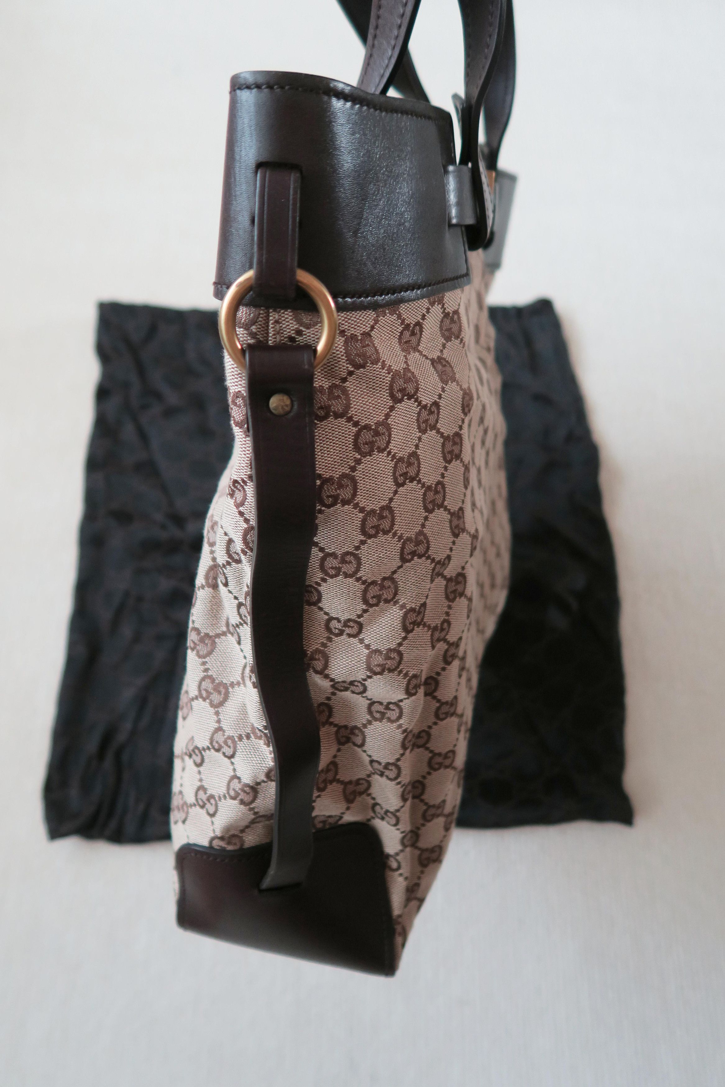 Gucci Gucci GG Monogram Canvas Buckle Tote Bag Size ONE SIZE - 14 Thumbnail