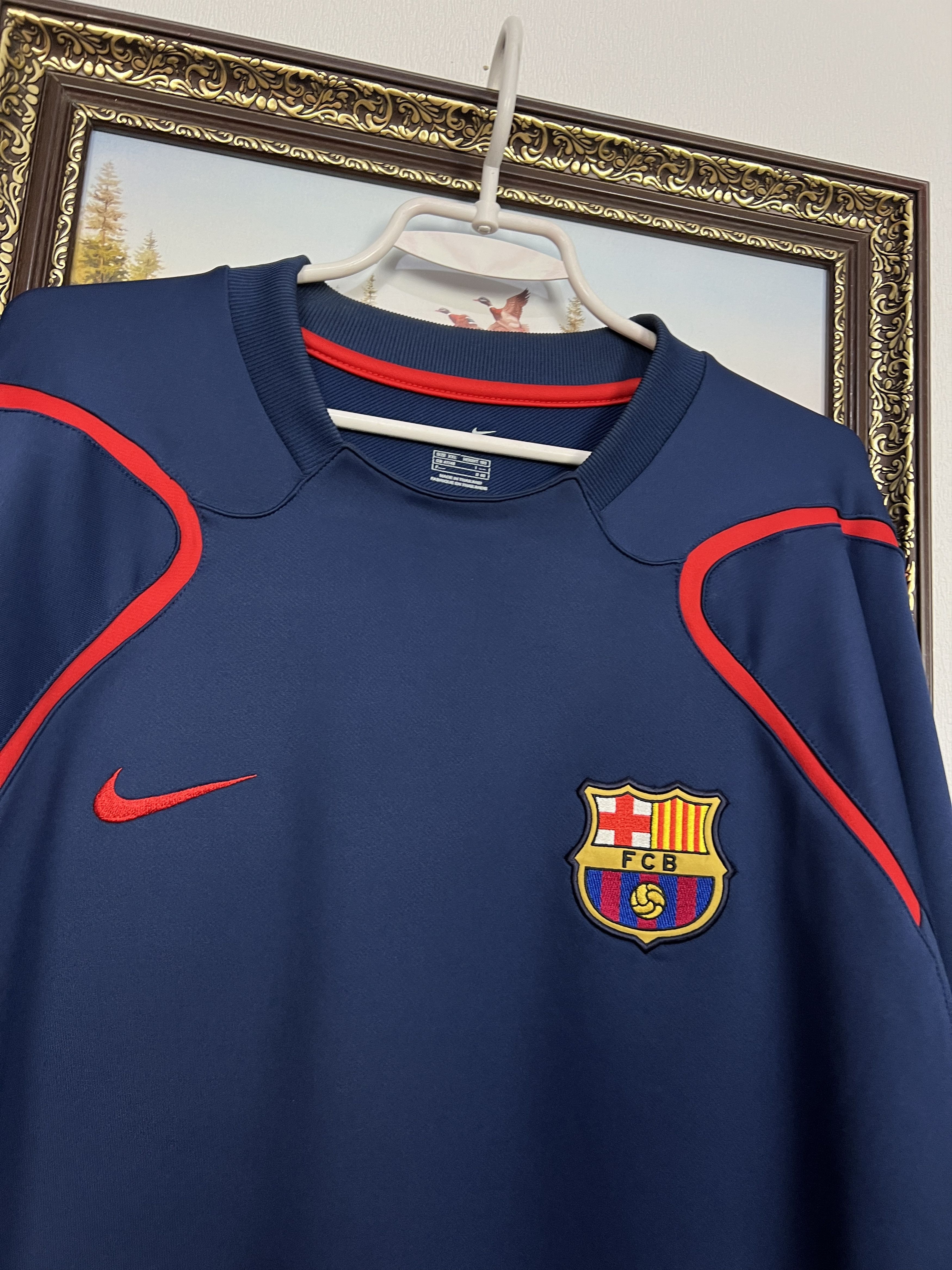 Nike Vintage Barcelona Football Train Sweatshirt Soccer Track Top Size US XXL / EU 58 / 5 - 3 Thumbnail