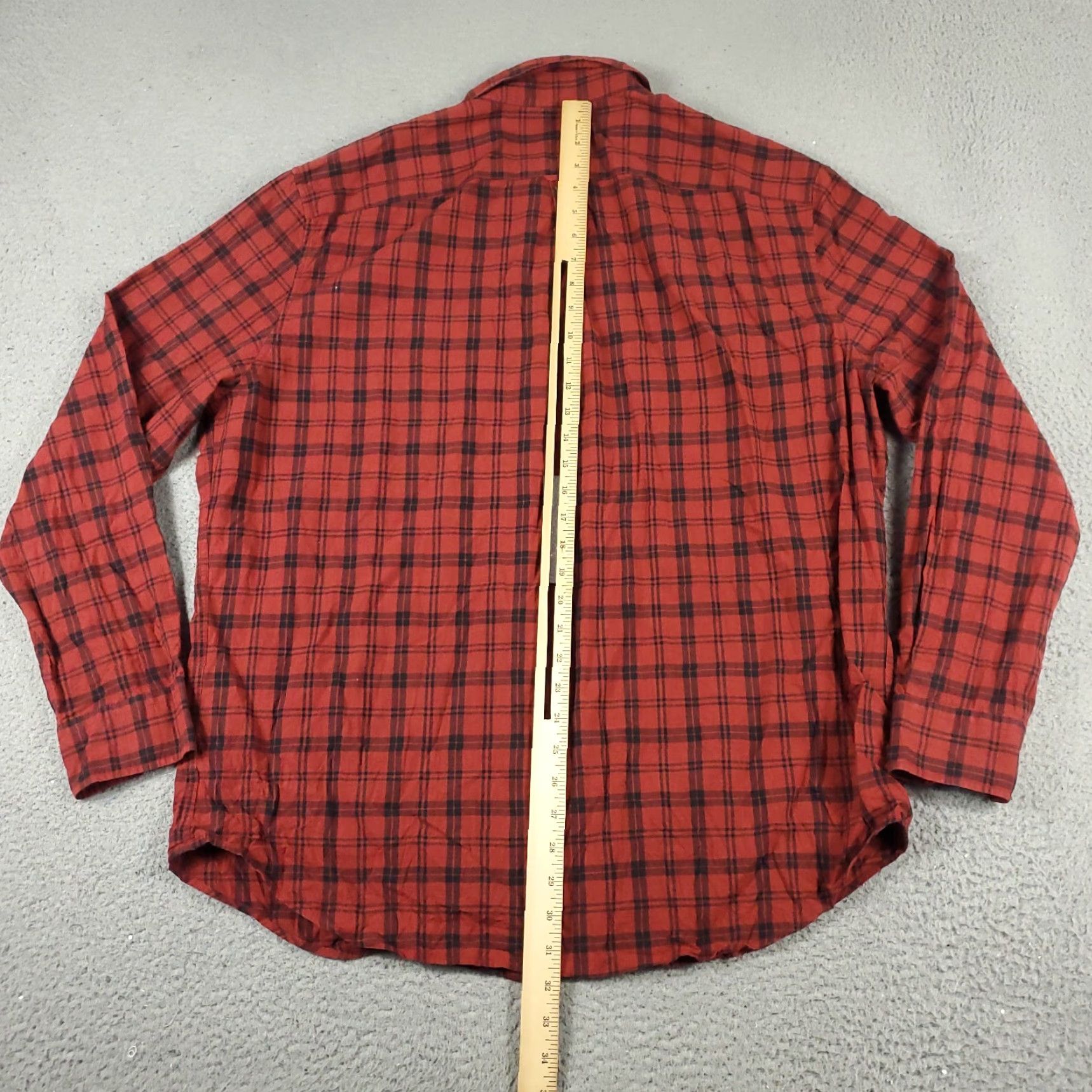 American Eagle Outfitters American Eagle Outfitters Shirt Men 2XL Red Plaid Button-Up Long Sleeve Cotton Casual Size US XXL / EU 58 / 5 - 3 Thumbnail