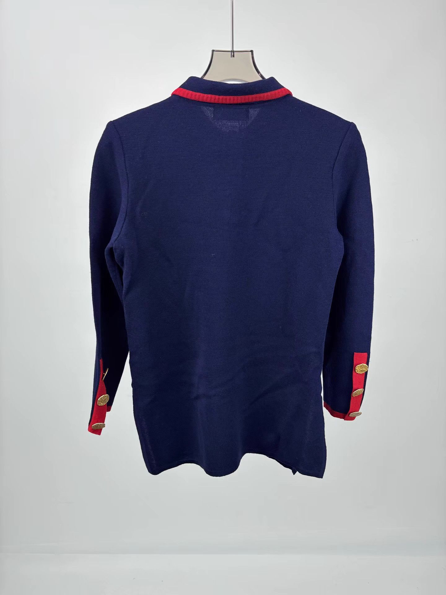 Saint Laurent Paris SAINT LAURENT SLP Gold Button Knit Sweater Size M / US 6-8 / IT 42-44 - 2 Thumbnail