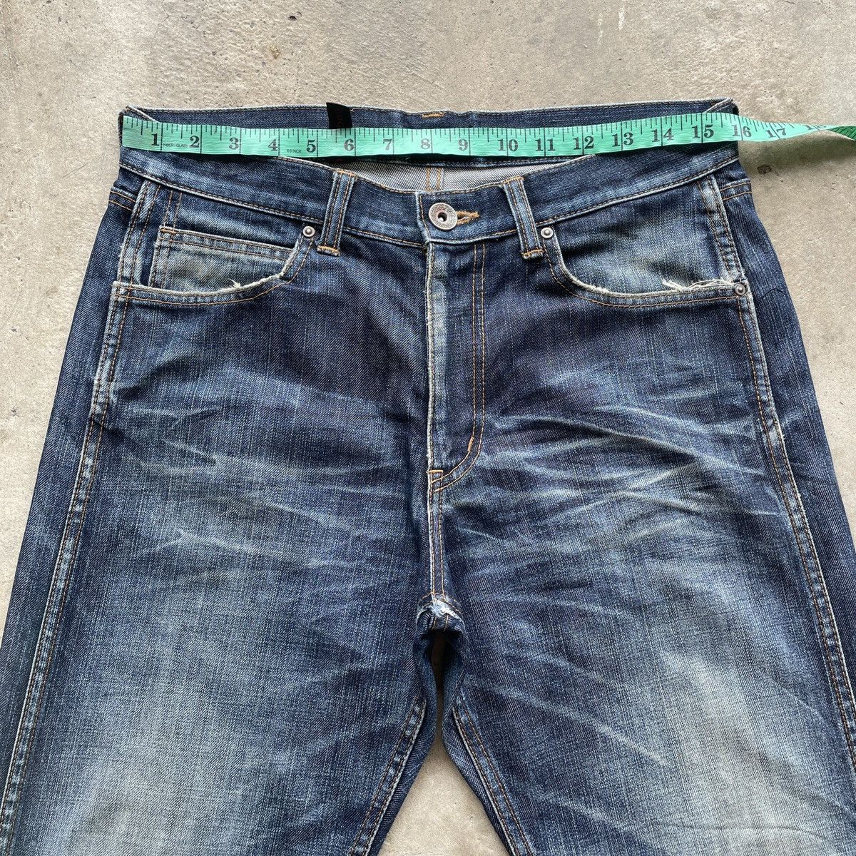 Japanese Brand Vintage GogmaGog Jeans Japan Faded Denim Pants Distressed Size US 32 / EU 48 - 5 Thumbnail