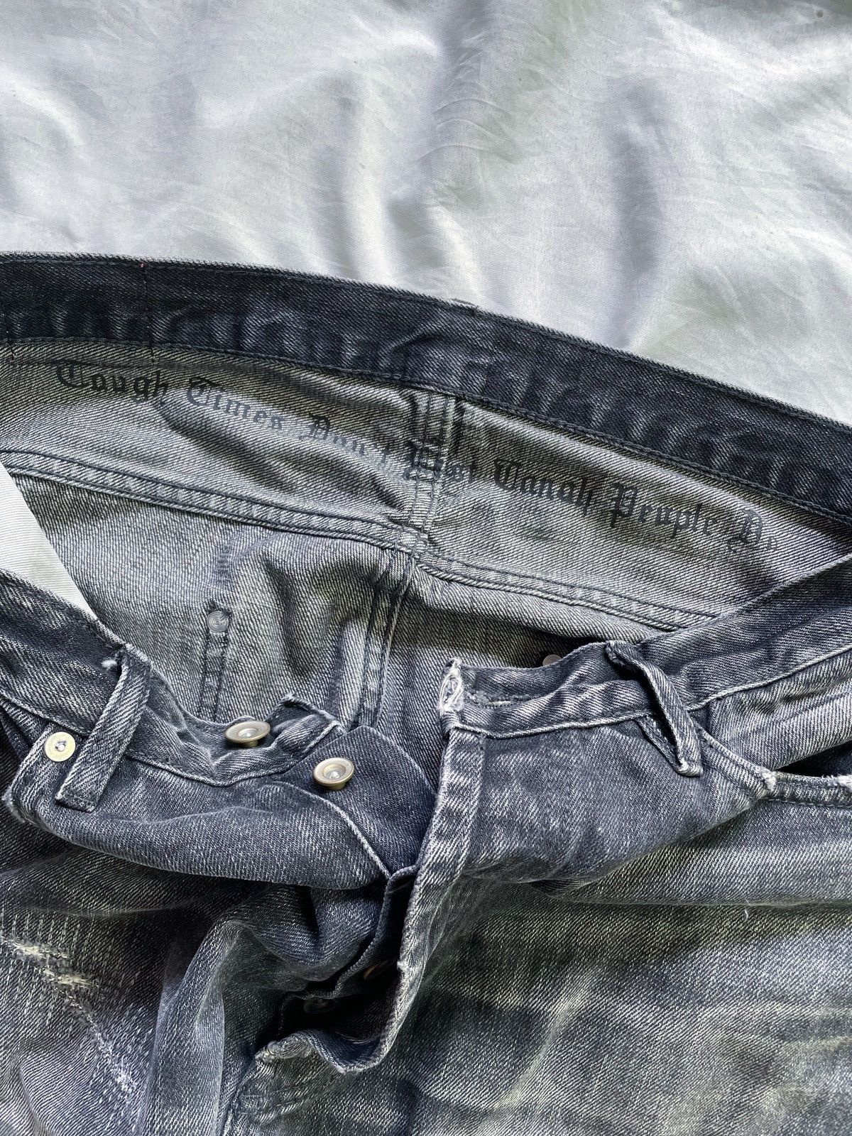 Madness MADNESS DISTRESSED BAGGY DENIM PANTS SELVEDGE Size US 34 / EU 50 - 10 Thumbnail