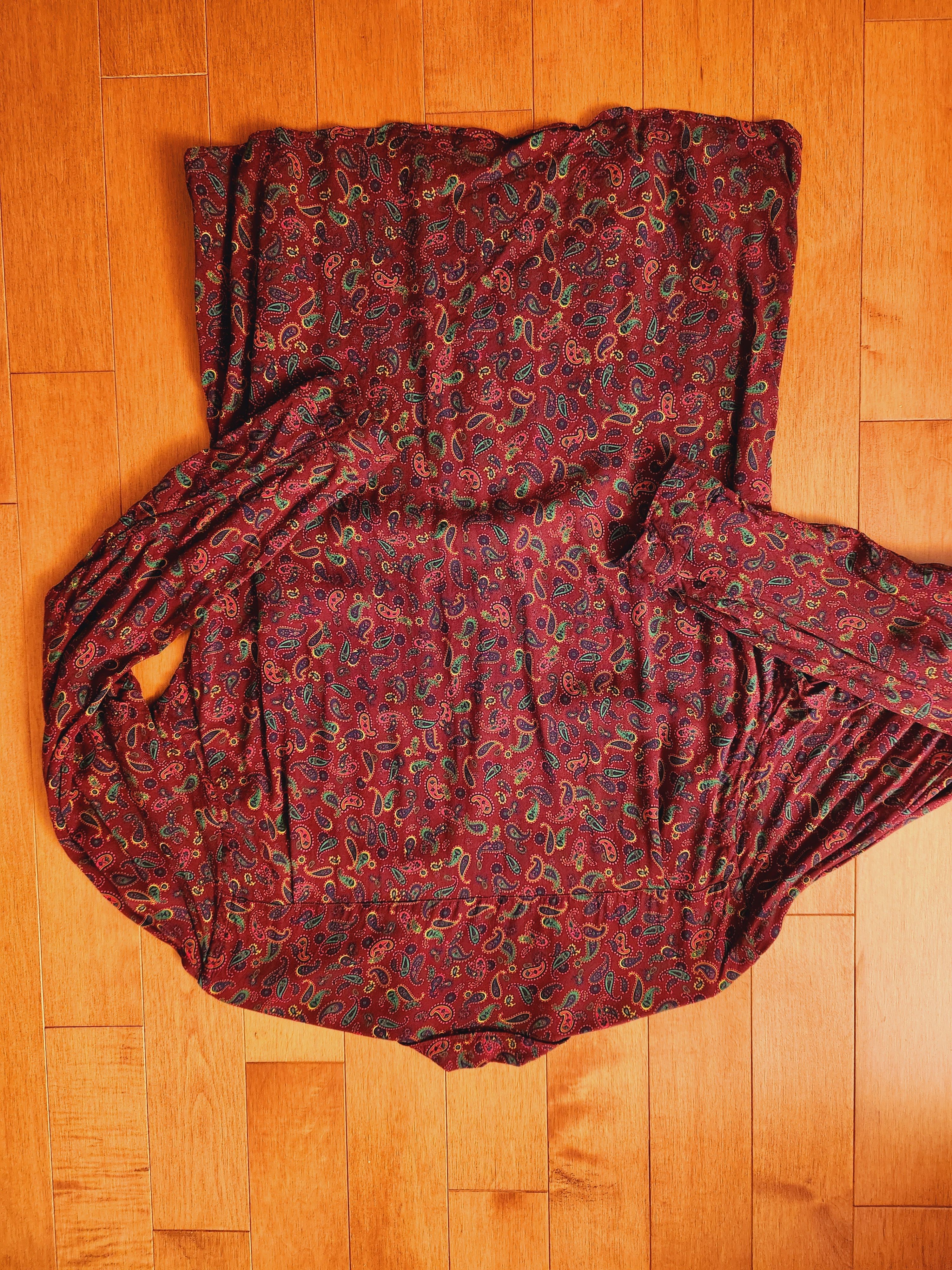 Gitman Bros. Vintage Printed Rayon Long-Sleeve Shirt Size US M / EU 48-50 / 2 - 2 Thumbnail